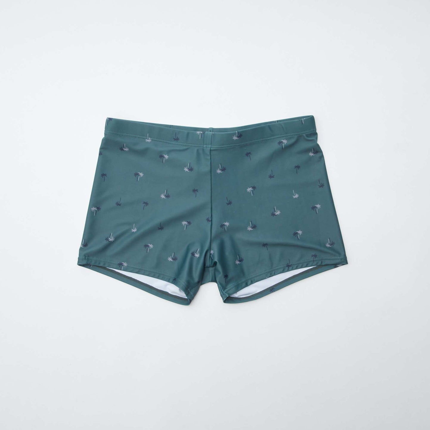 Boxer de bain motif palmiers KAKI