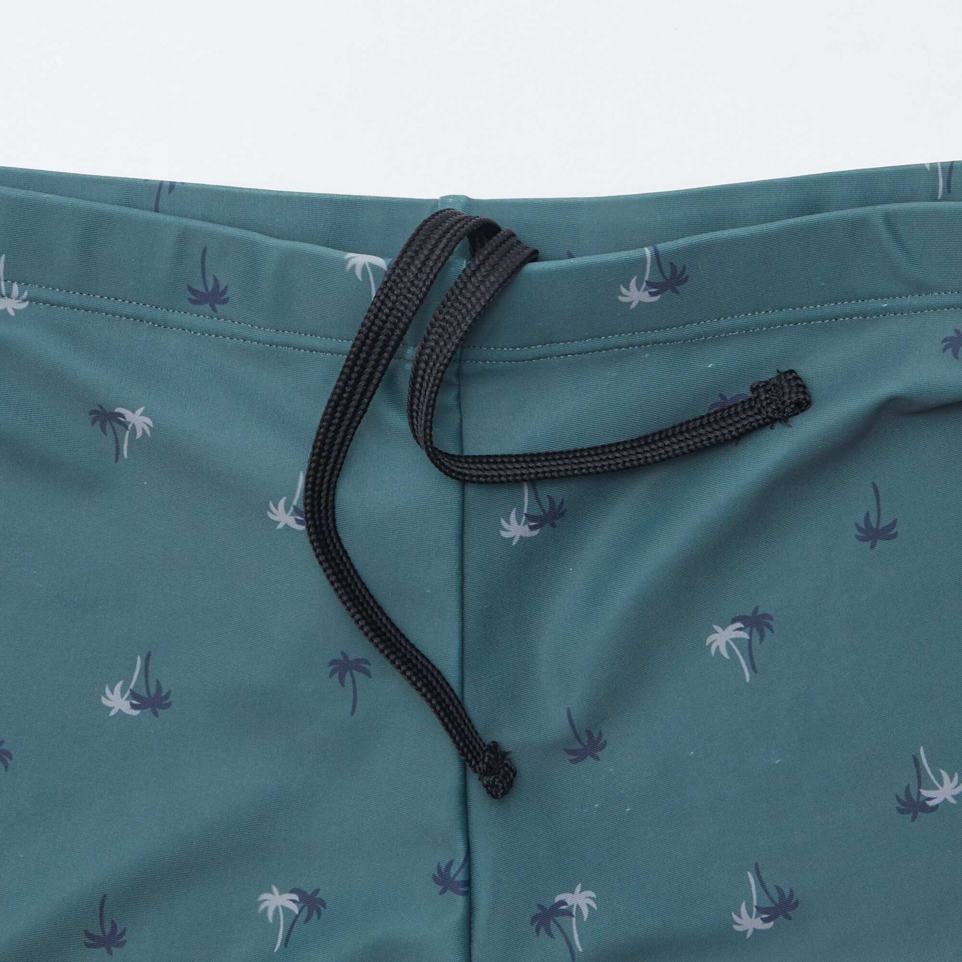 Boxer de bain motif palmiers KAKI