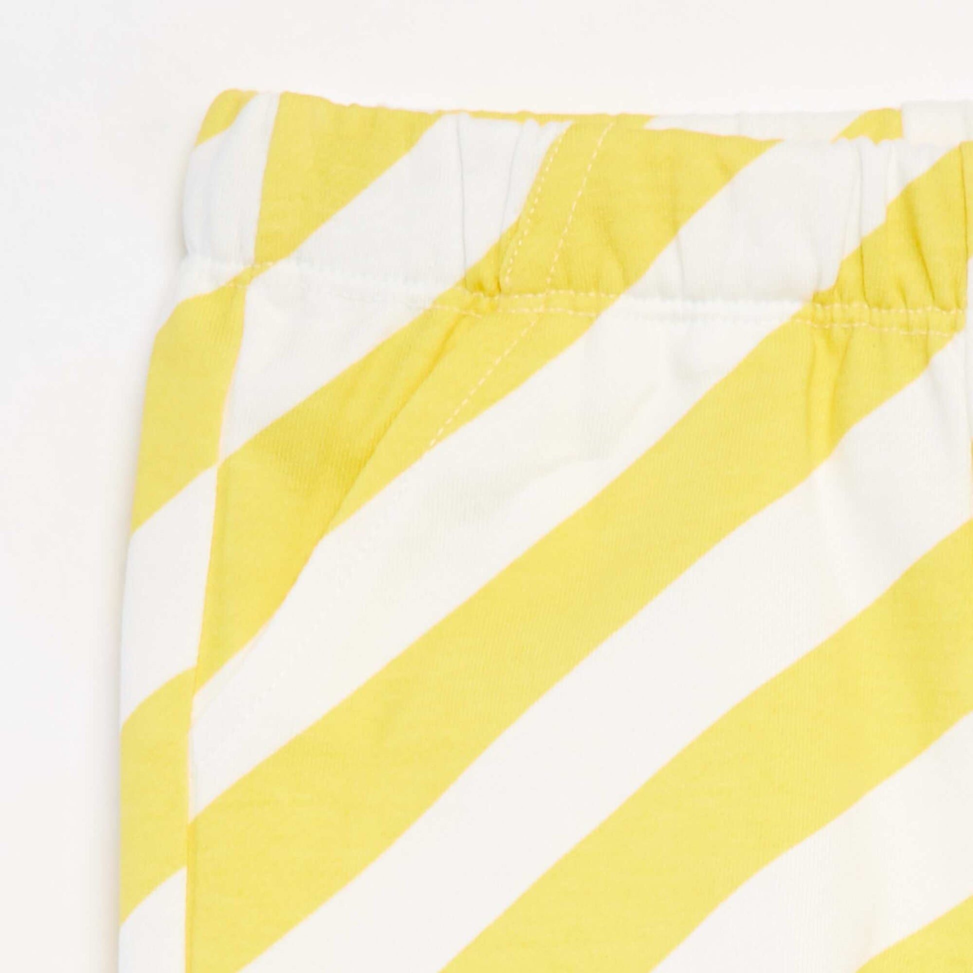 Short en molleton léger à motif JAUNE