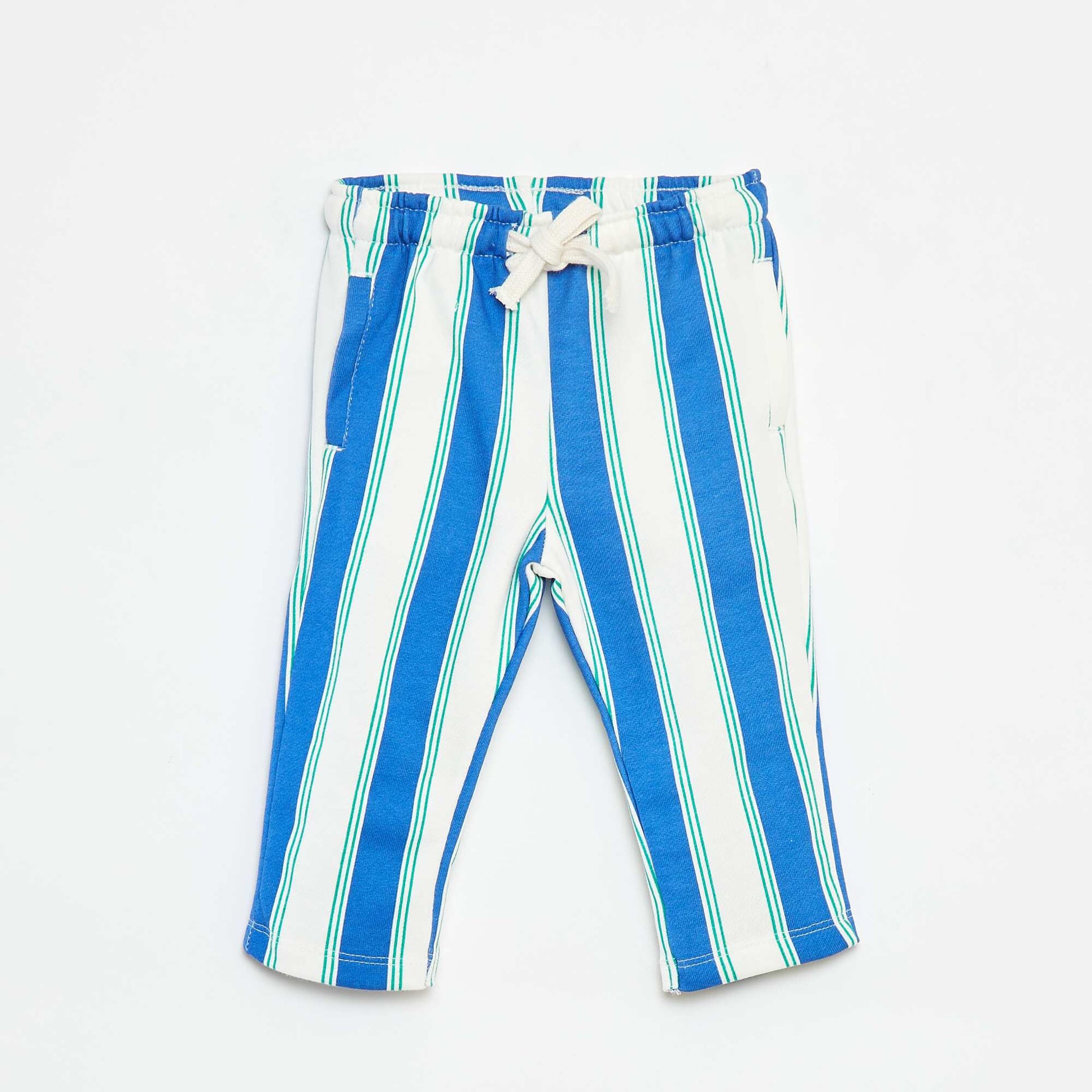 Pantalon de jogging rayé BLEU
