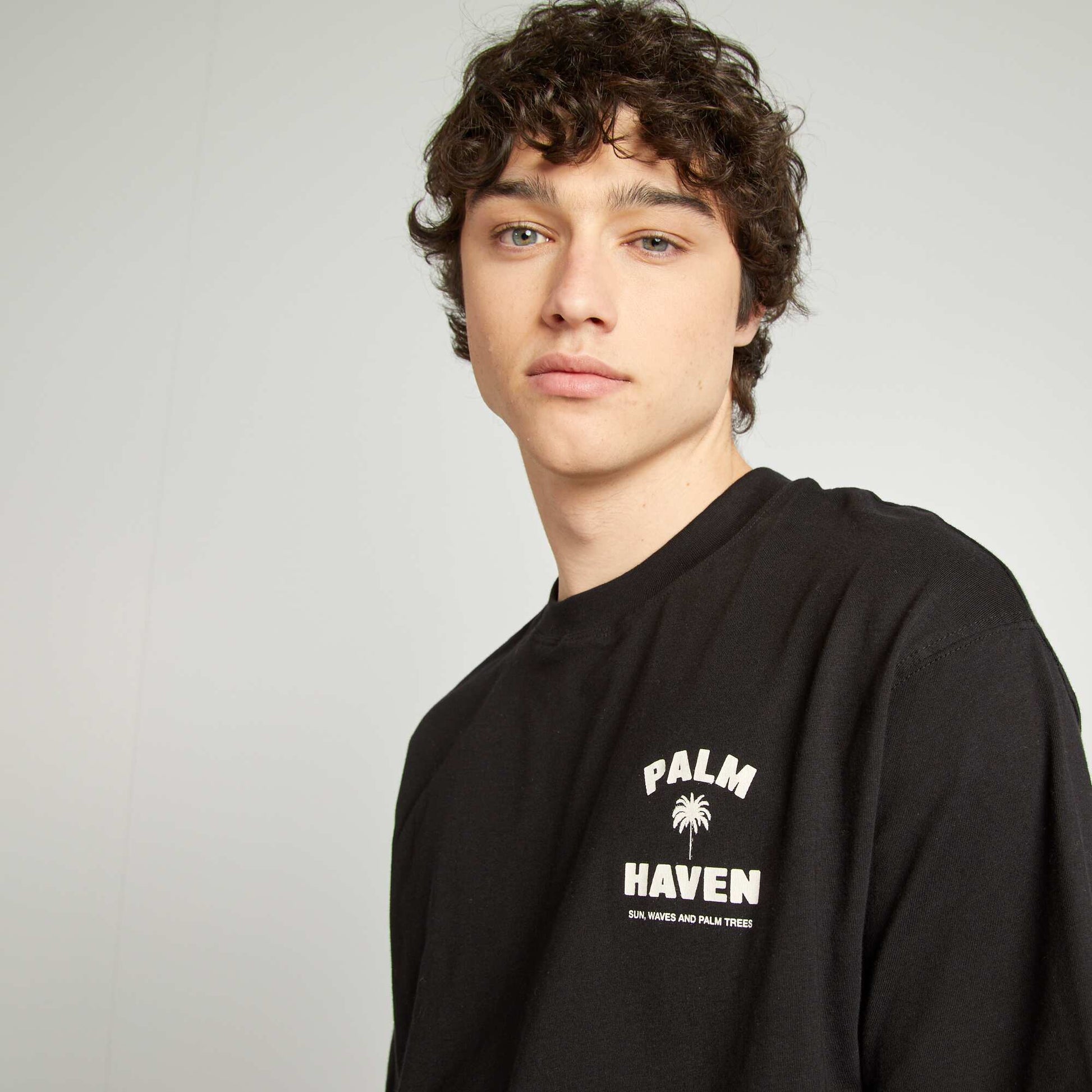 T-shirt imprimé NOIR