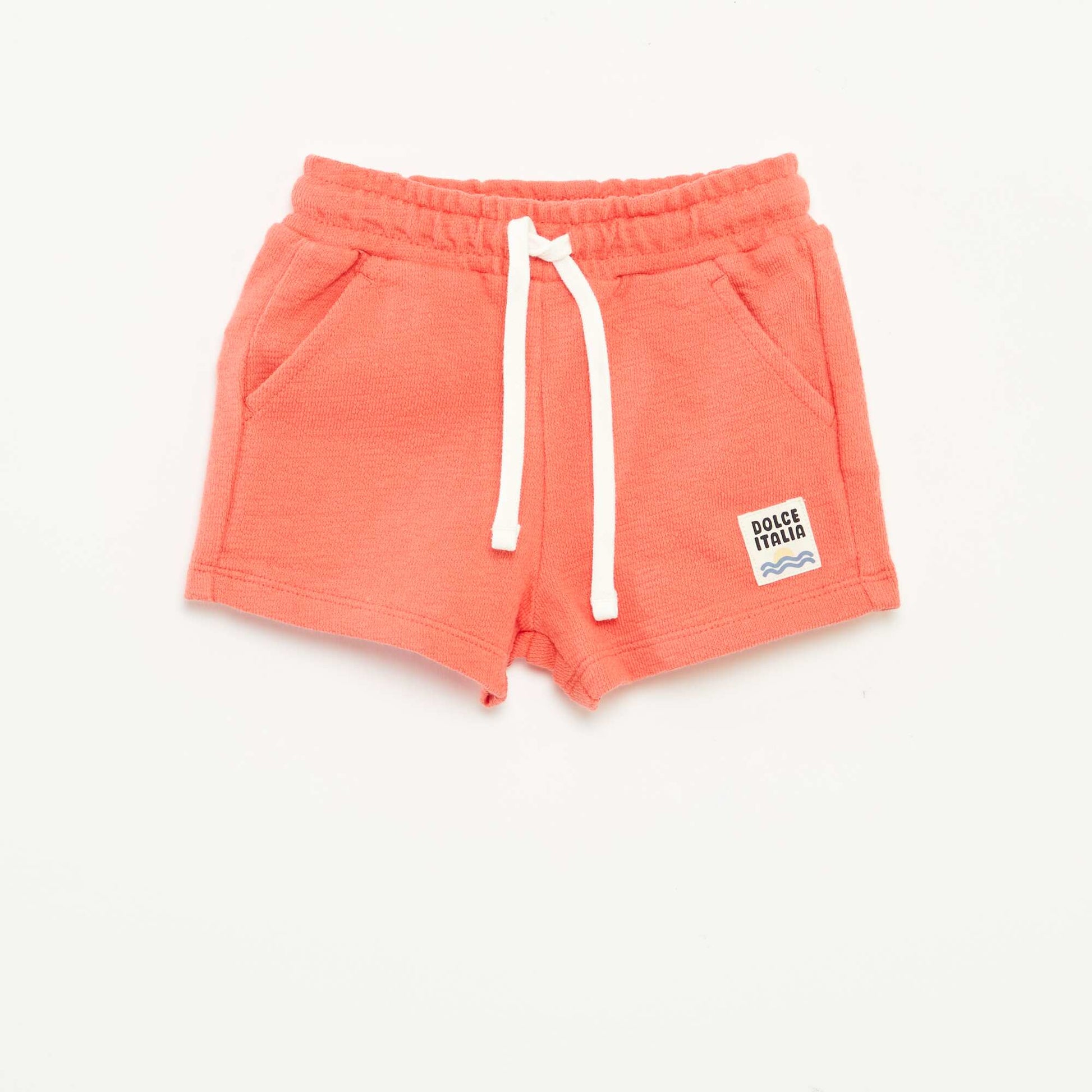 Short uni avec poches ORANGE