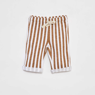 Pantalon droit à imprimé BLANC