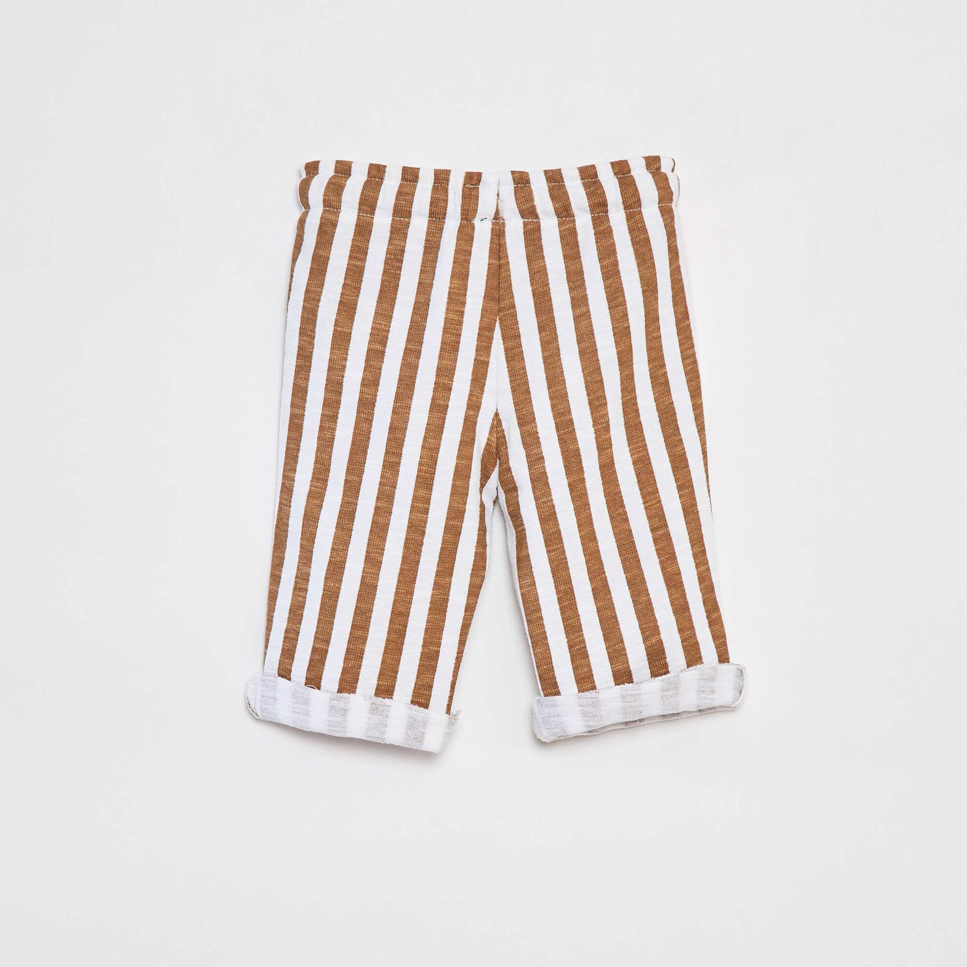 Pantalon droit à imprimé BLANC