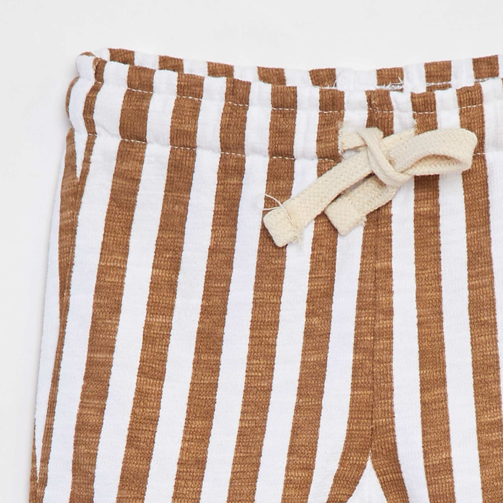 Pantalon droit à imprimé BLANC