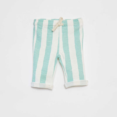 Pantalon droit à imprimé BLANC