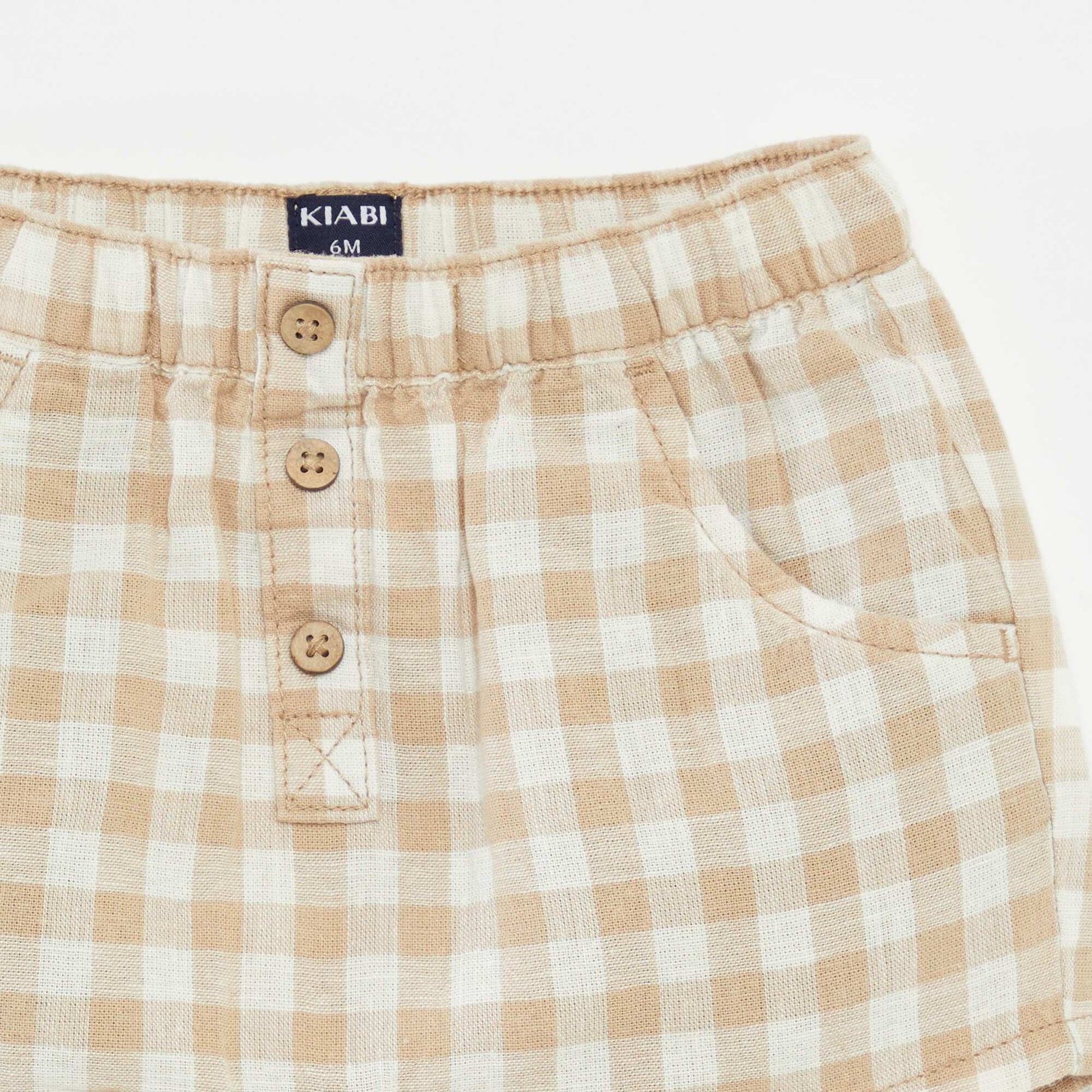 Short avec taille ajustable BEIGE
