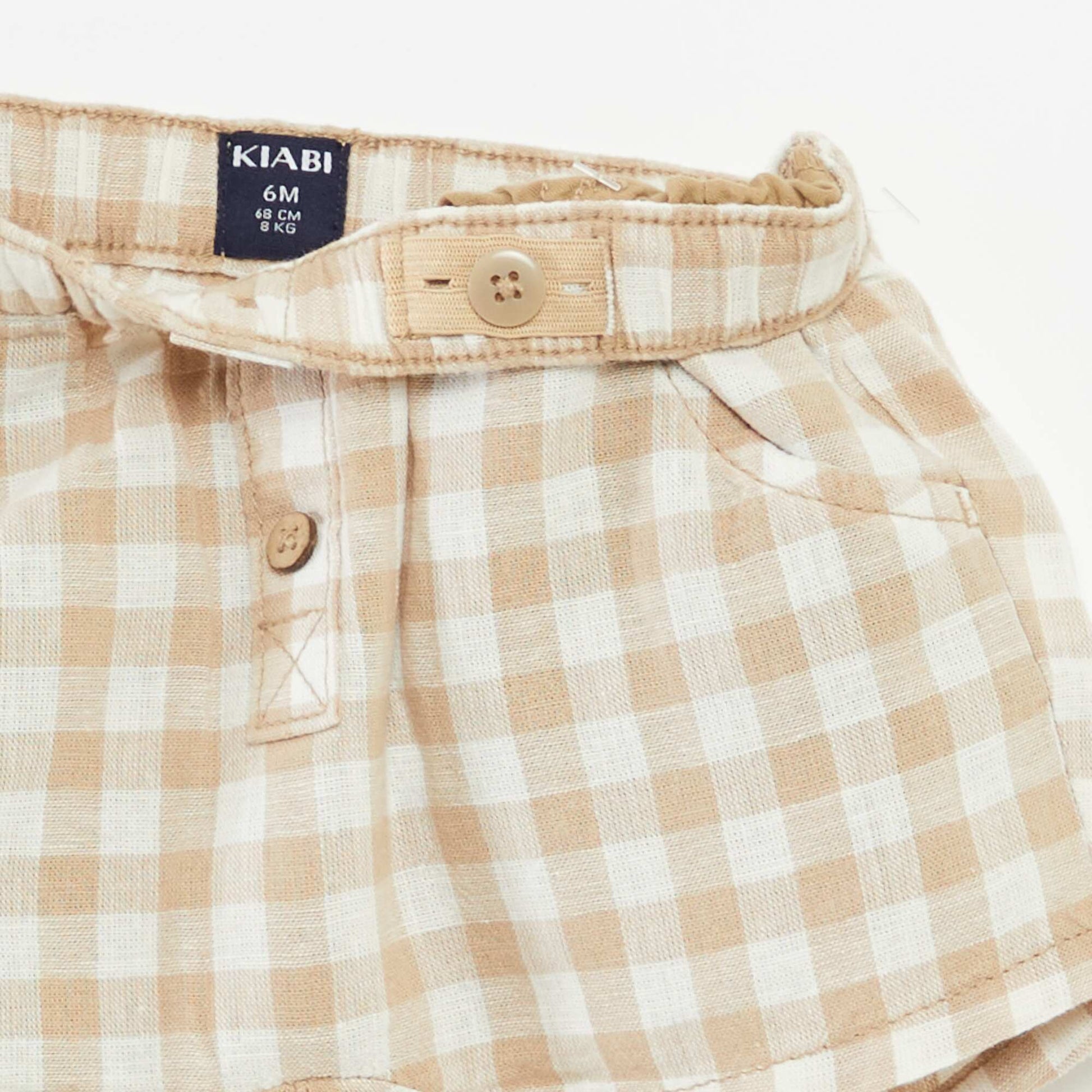 Short avec taille ajustable BEIGE