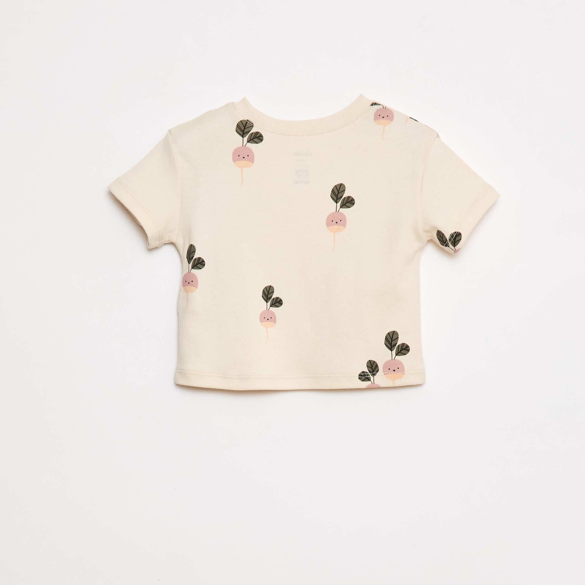 T-shirt à manches courte imprimé - cradle to cradle BLANC