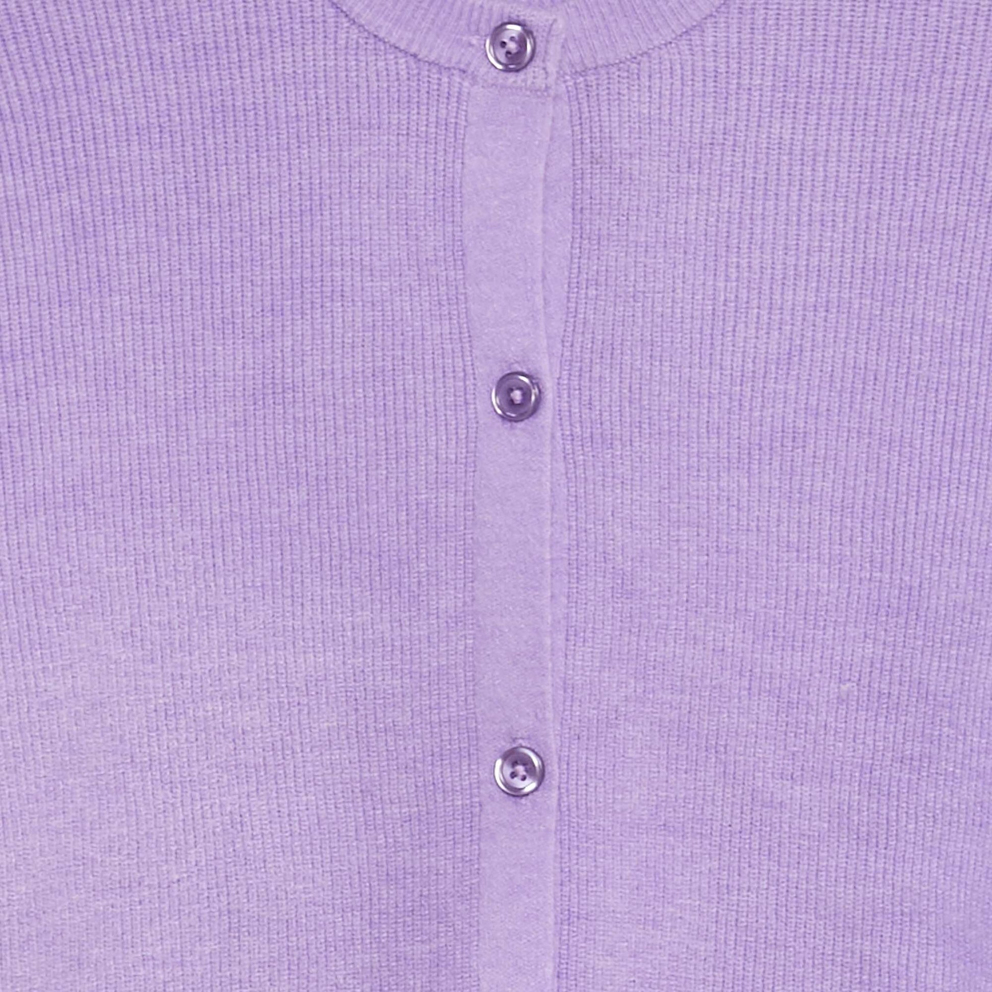 Gilet en maille avec poignets volantés VIOLET