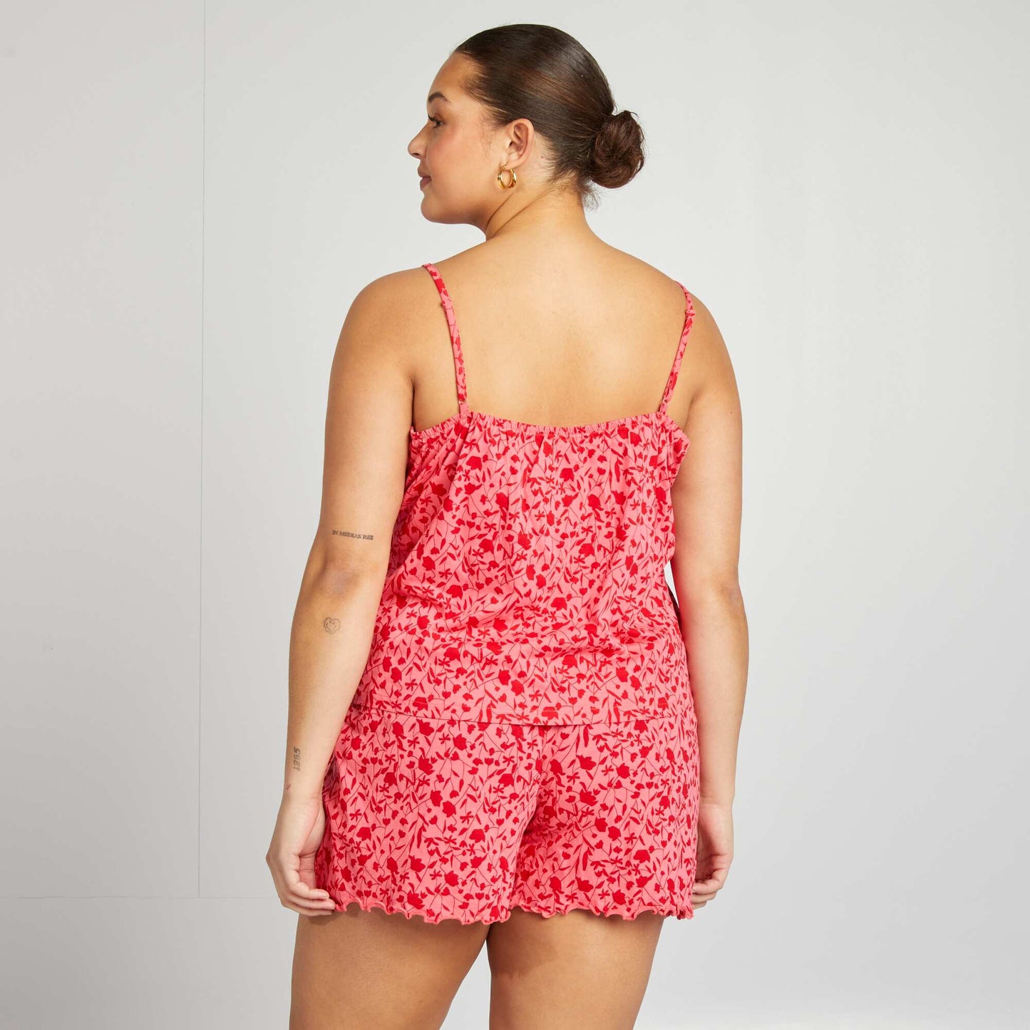 Ensemble pyjama débardeur + short avec imprimés - 2 pièces ROSE