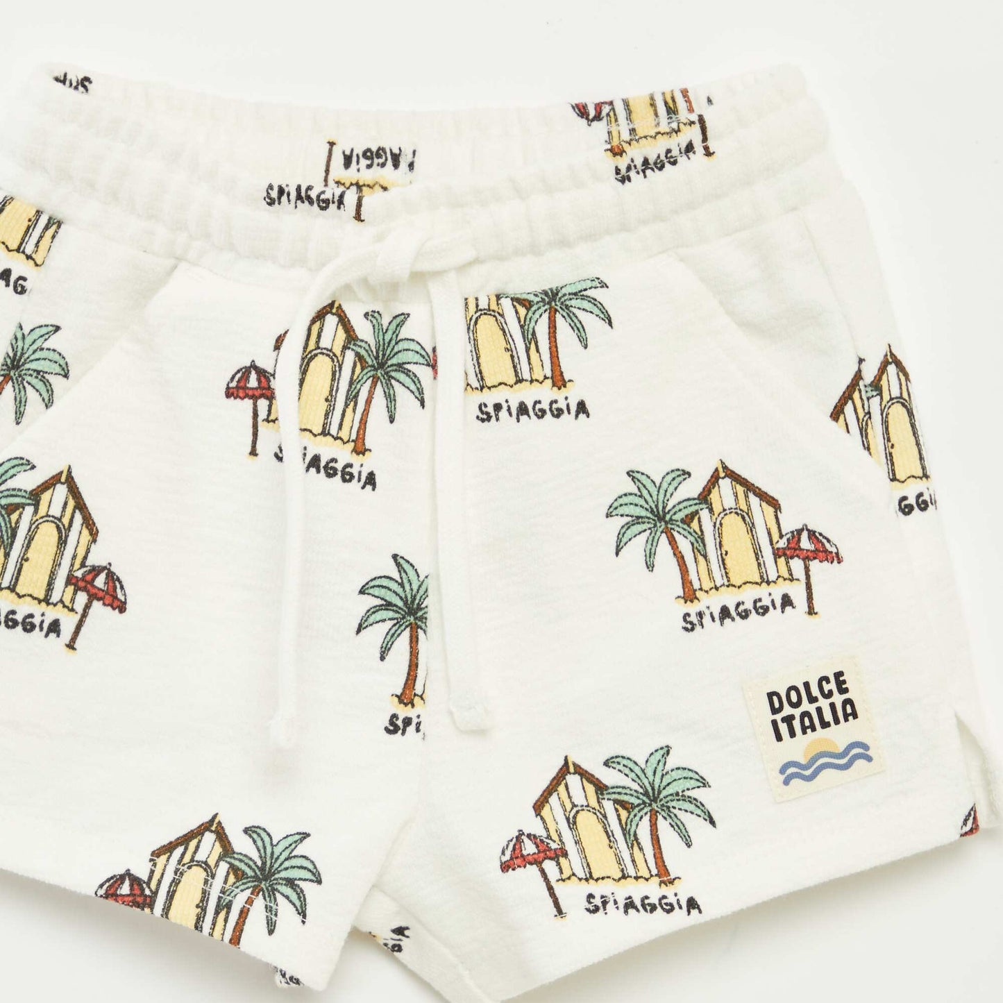 Ensemble t-shirt + short avec imprimé - 2 pièces BLANC