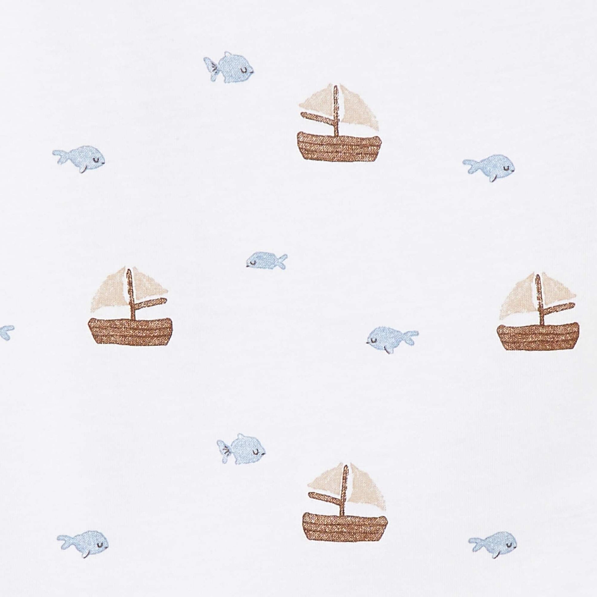 Tee-shirt manches courtes à motifs avec ouverture épaule BLANC
