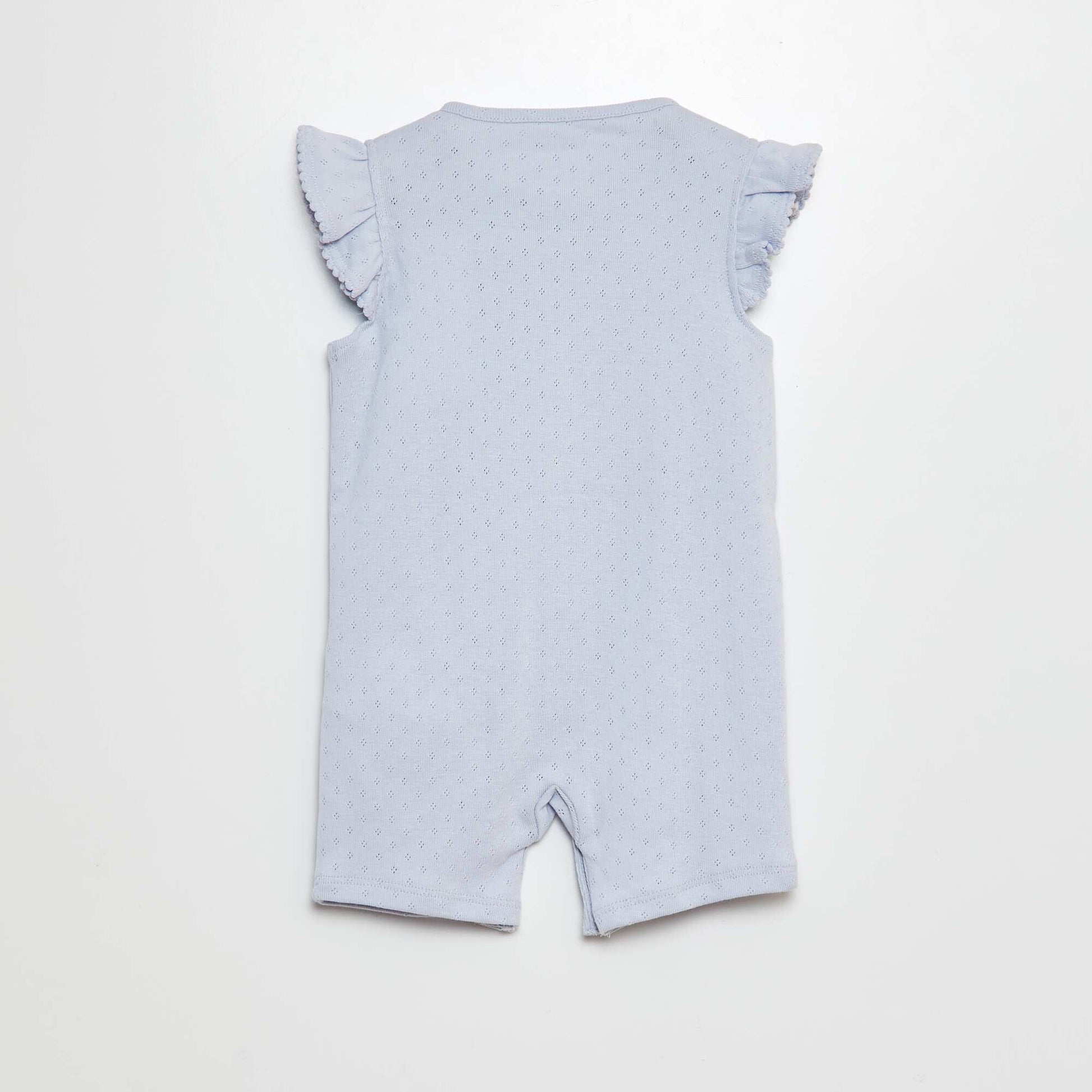 Pyjama dors-bien en pointelle BLEU