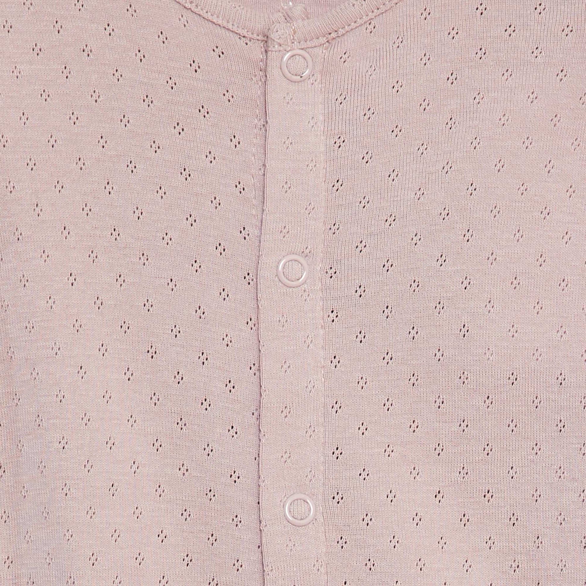 Pyjama dors-bien en pointelle VIOLET