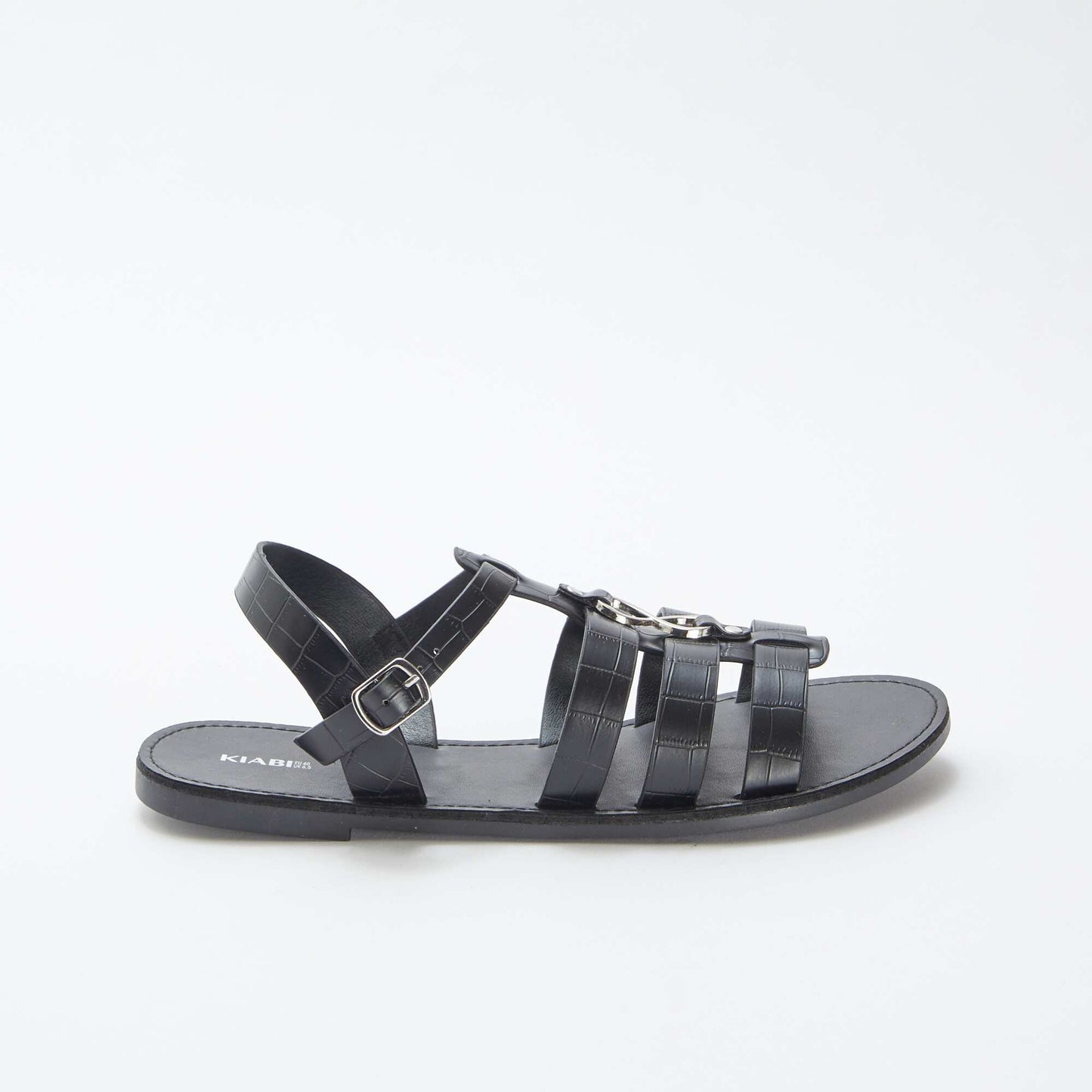 Sandales avec détails métalliques NOIR