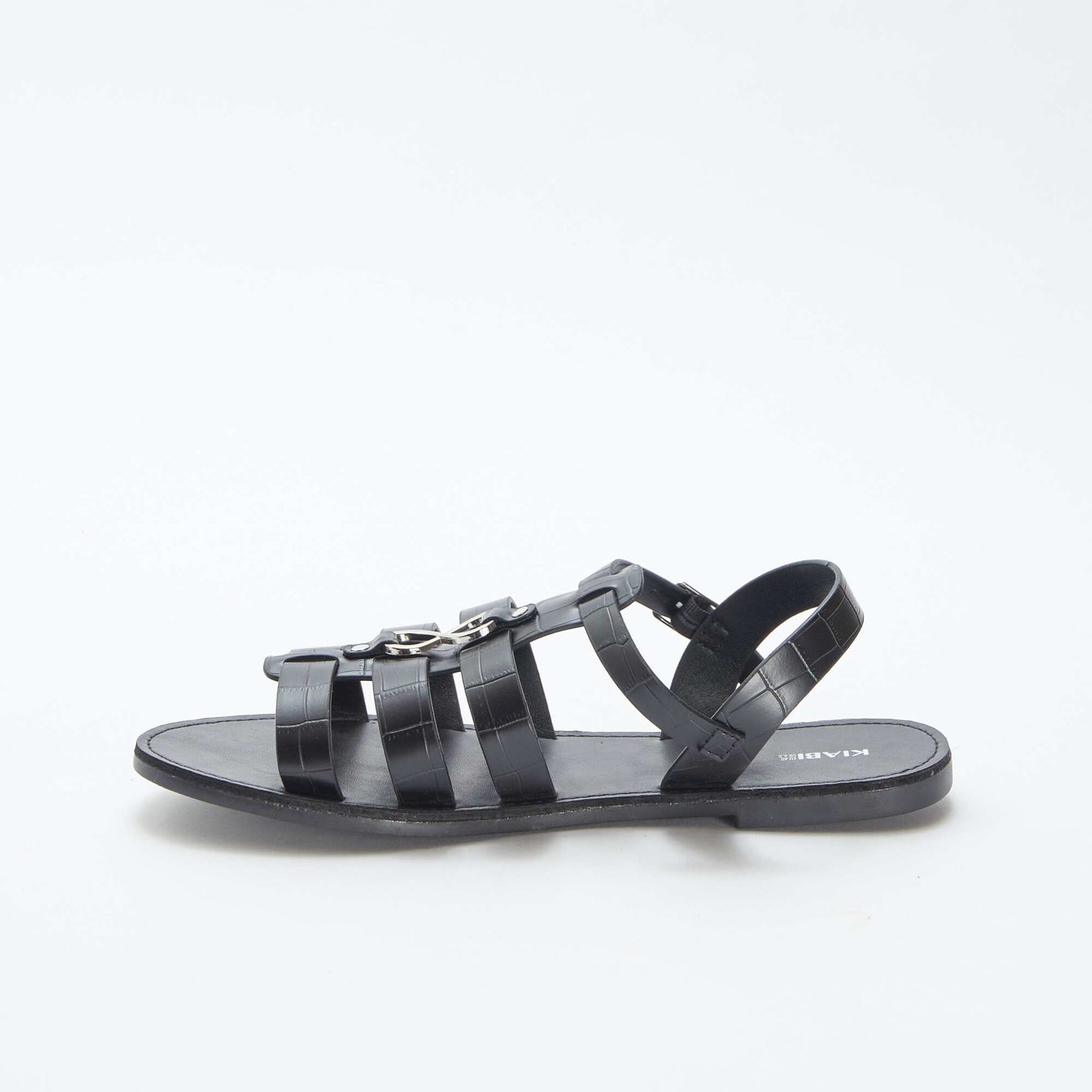 Sandales avec détails métalliques NOIR