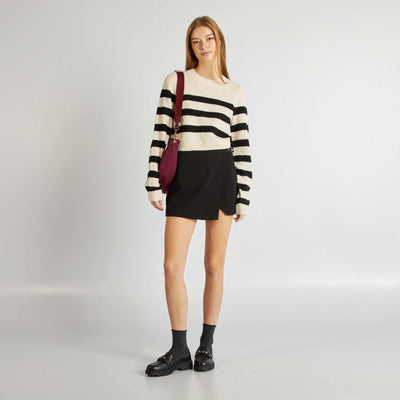Jupe short courte noir