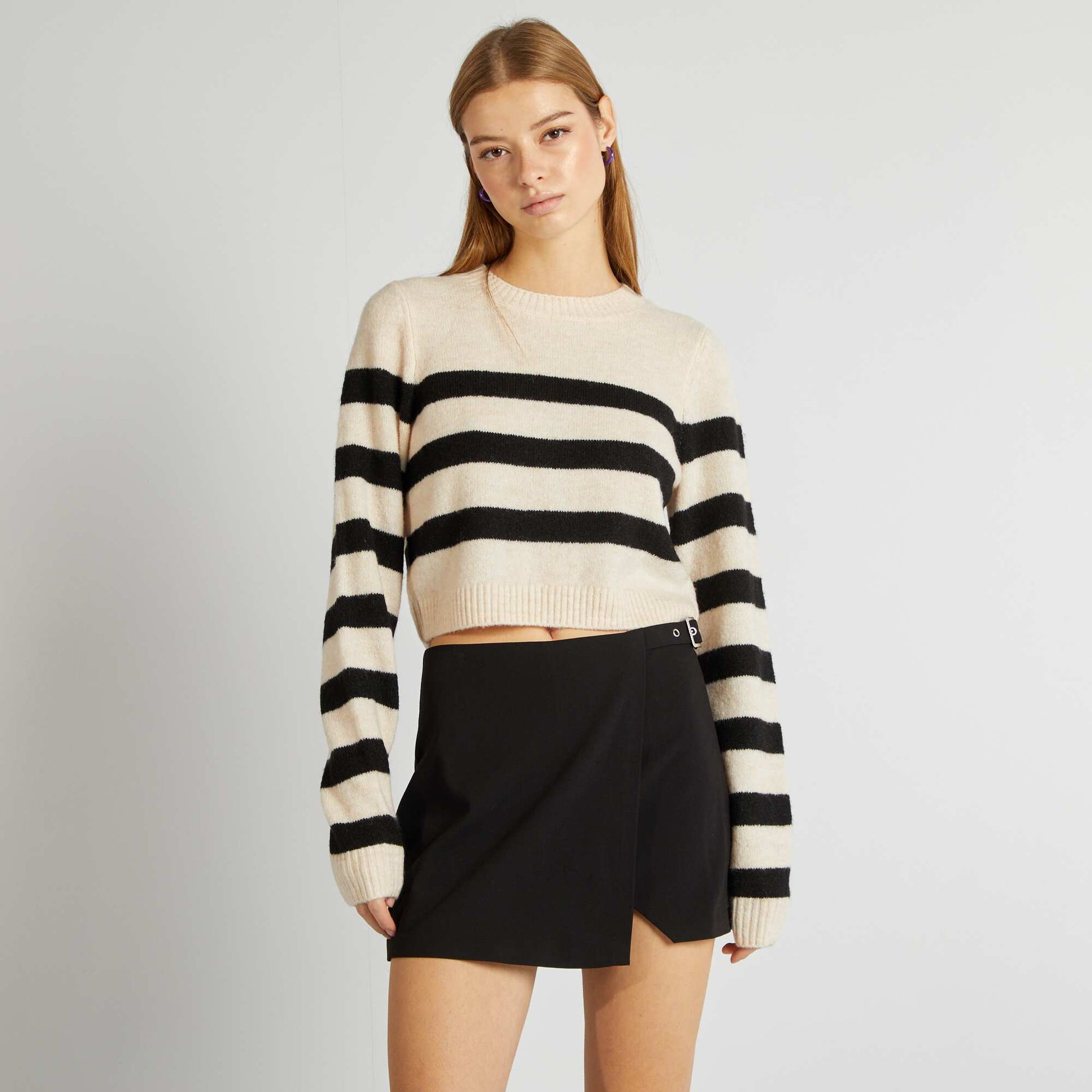 Jupe short courte noir