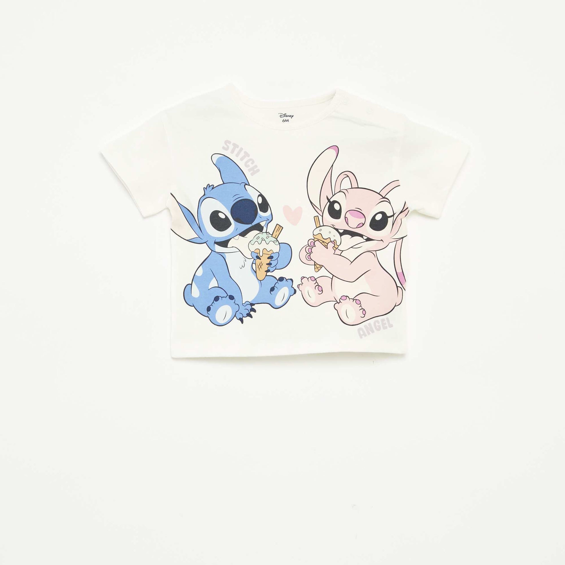 T-shirt à manches courtes avec print 'Disney' BLANC
