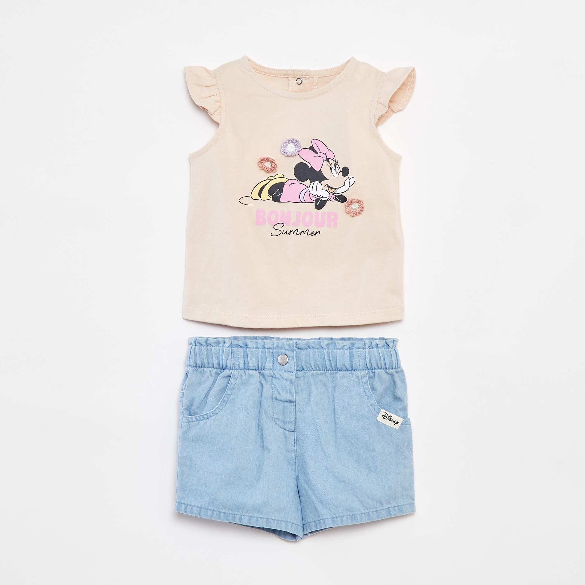 Ensemble débardeur + short imprimé 'Minnie' ROSE