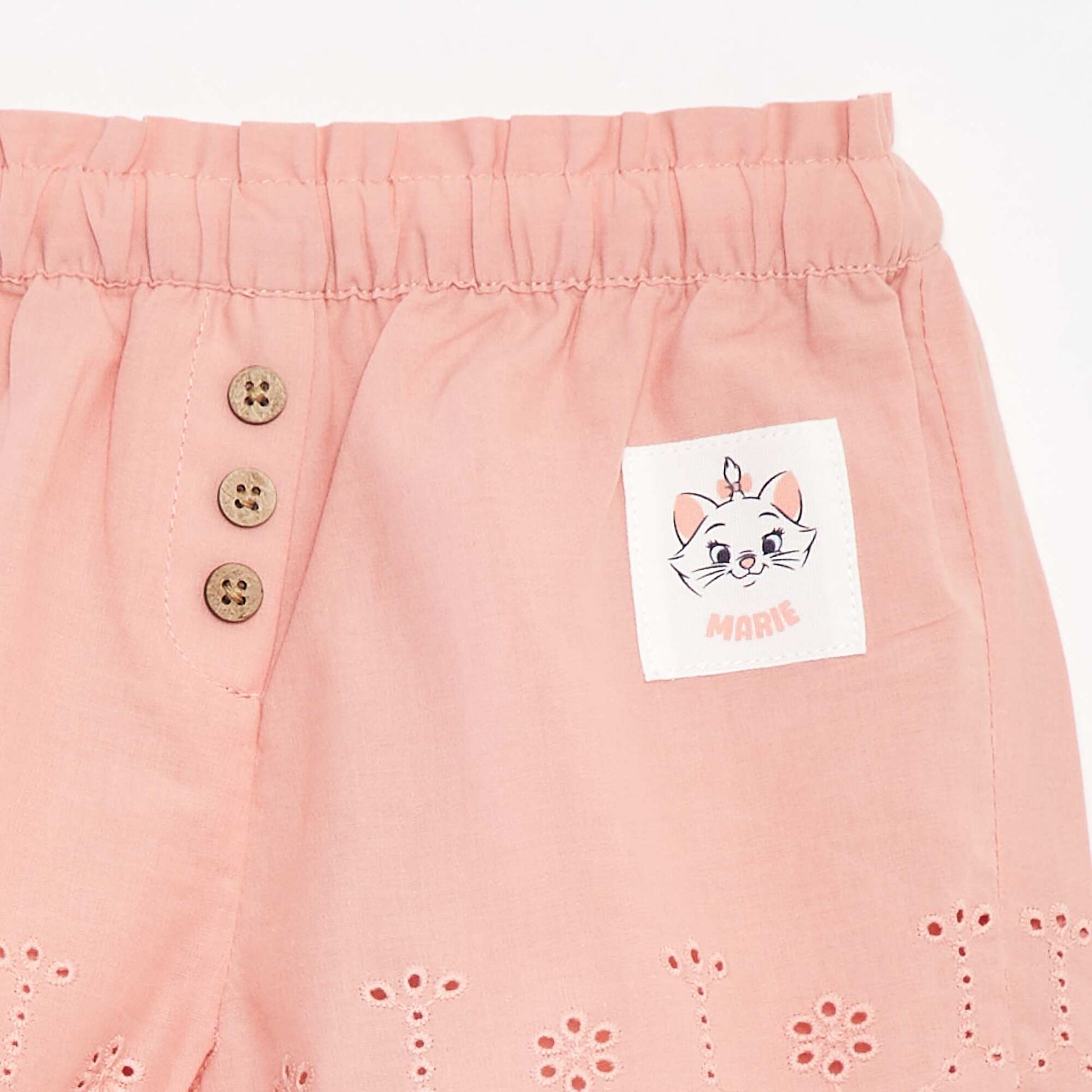 Short en voile de coton avec broderie anglaise 'Disney' ROSE