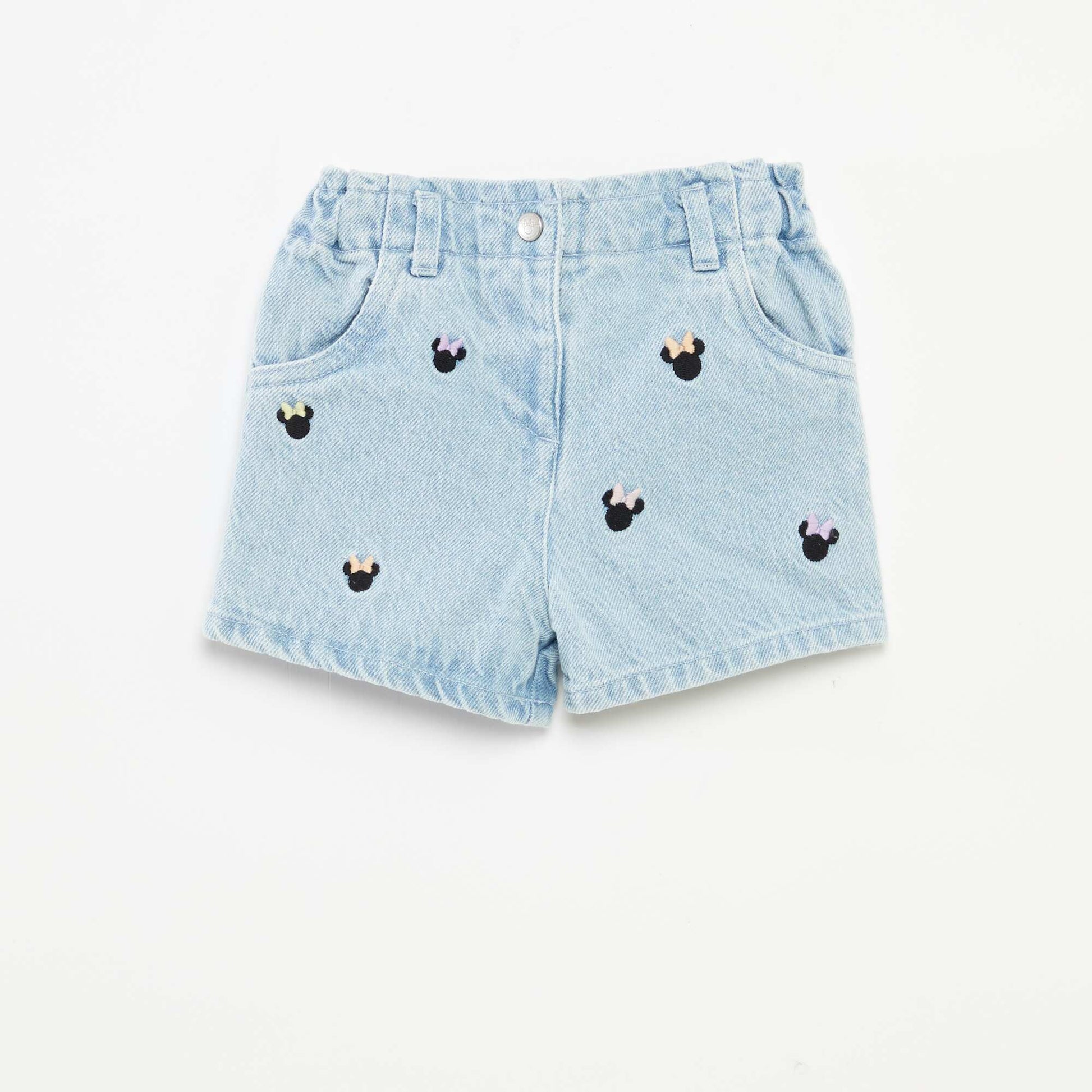 Short en denim 'Minnie' 'Disney' avec broderies BLEU