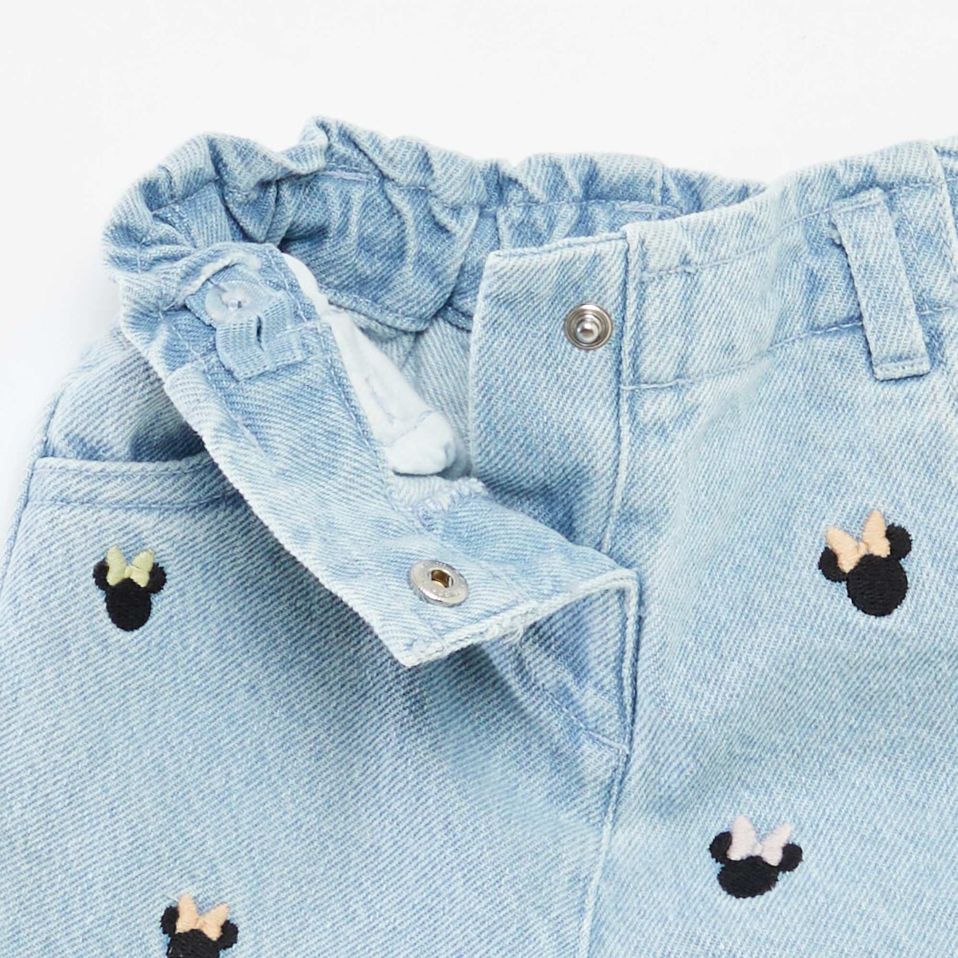 Short en denim 'Minnie' 'Disney' avec broderies BLEU