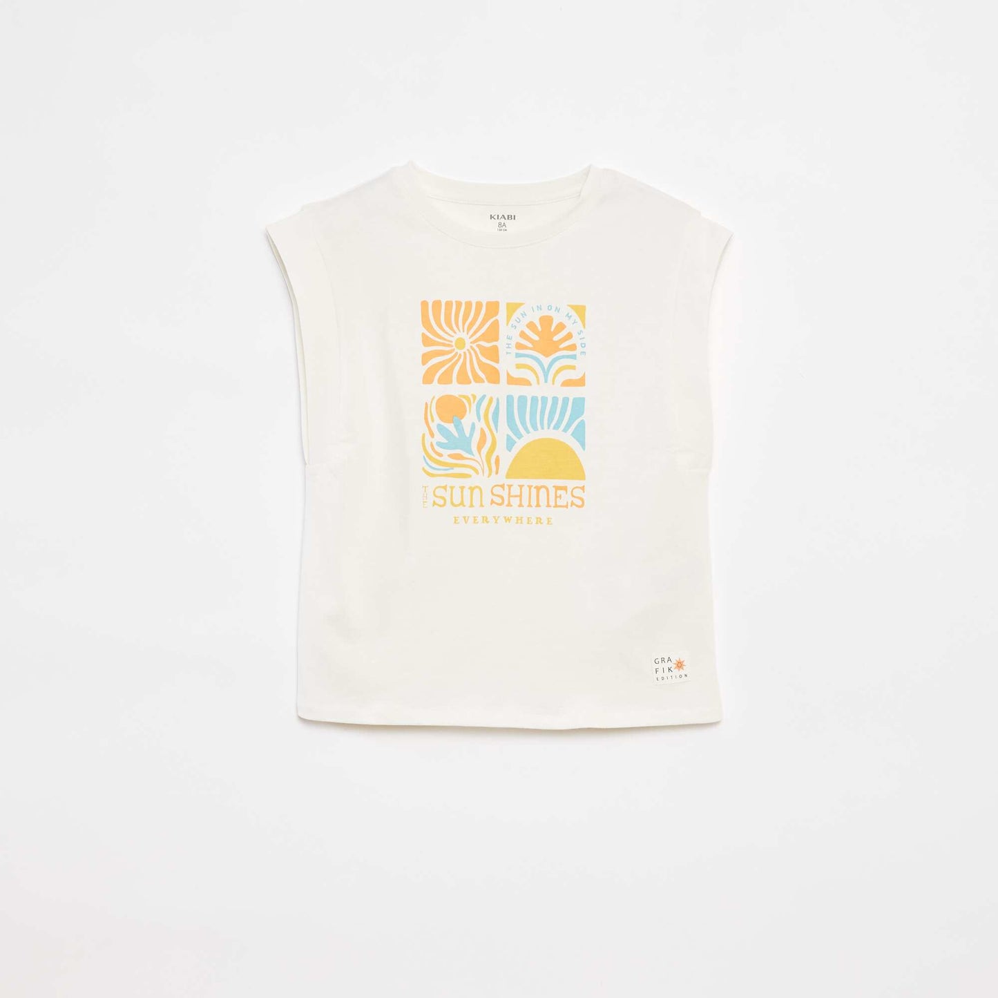 T-shirt sans manches - Grafik Edition BLANC