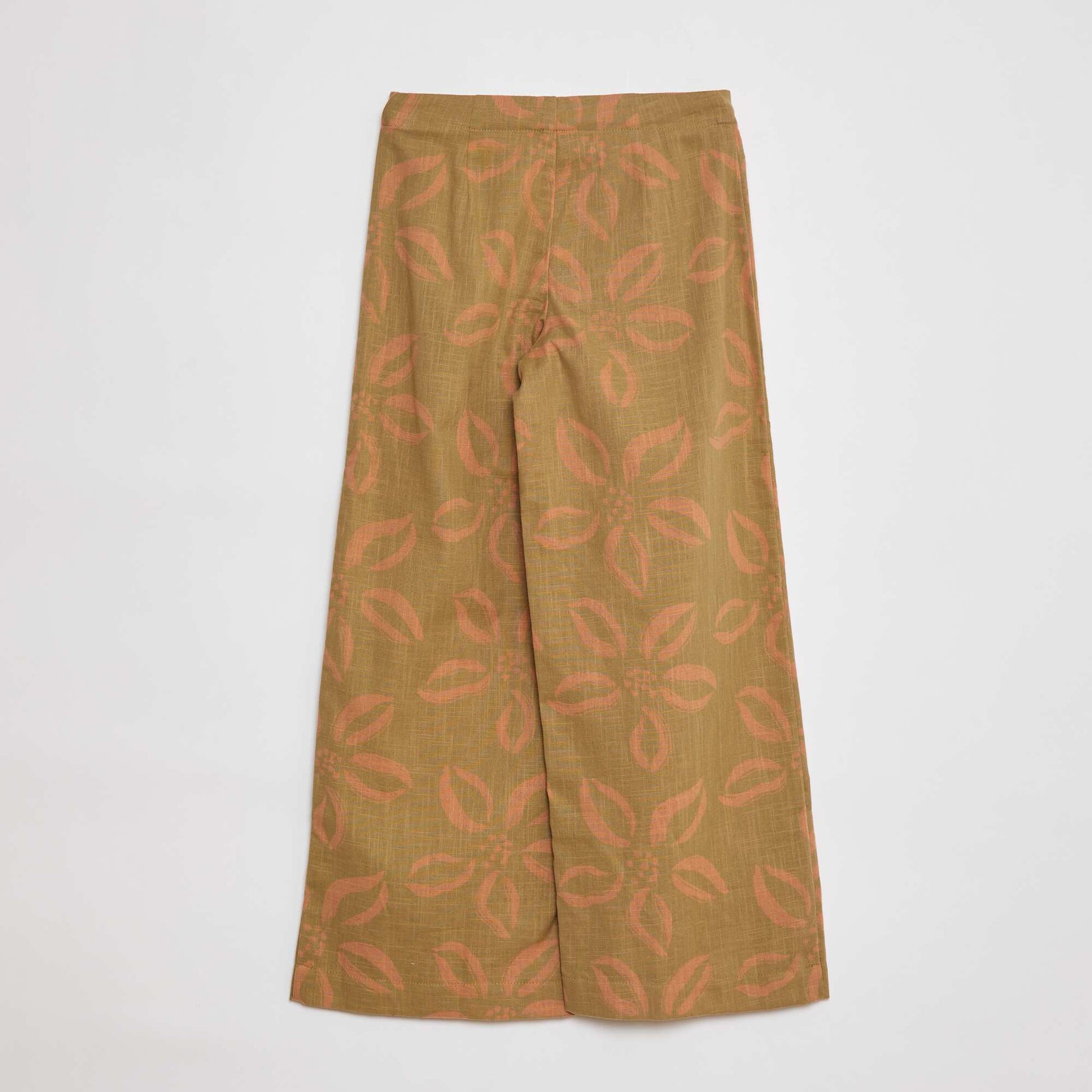 Pantalon large avec imprimé KAKI