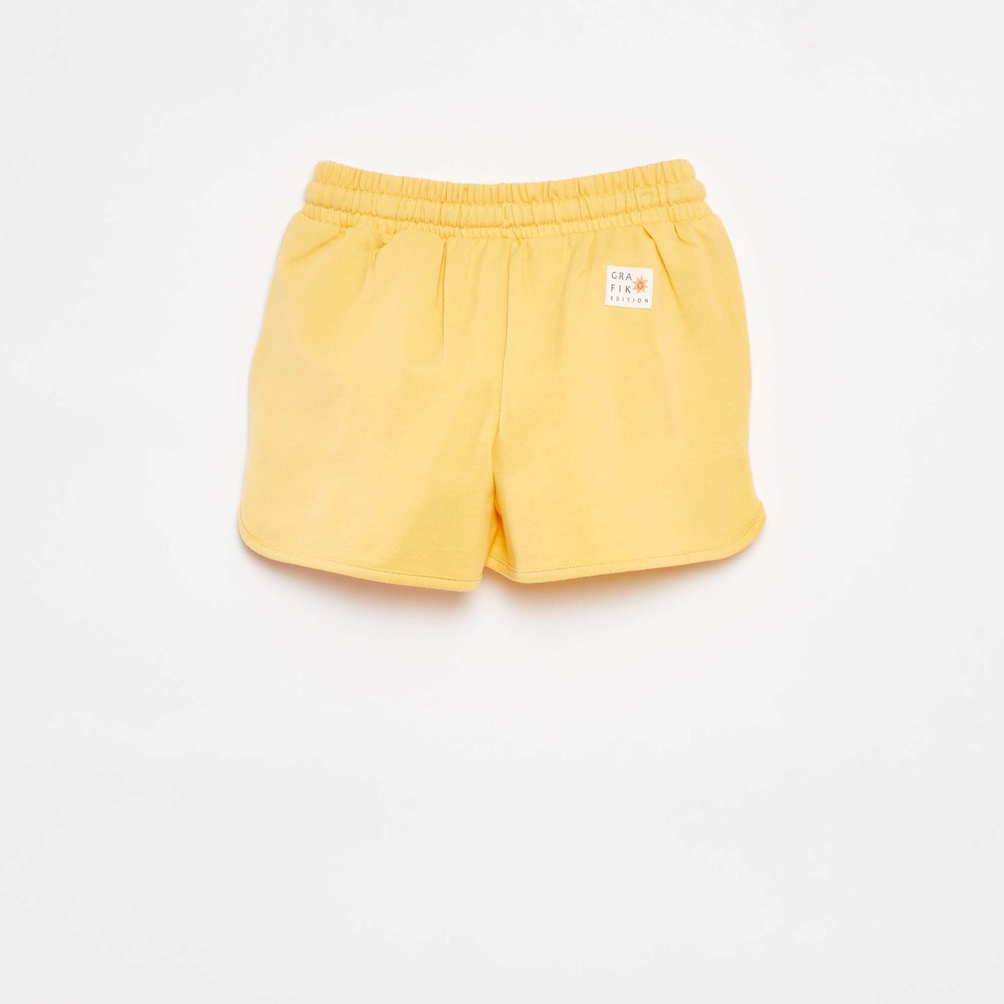 Short en molleton imprimé - Grafik Edition JAUNE