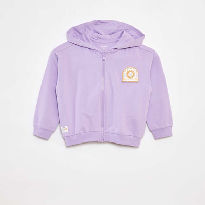 Sweat zippé à capuche - Grafik Edition VIOLET