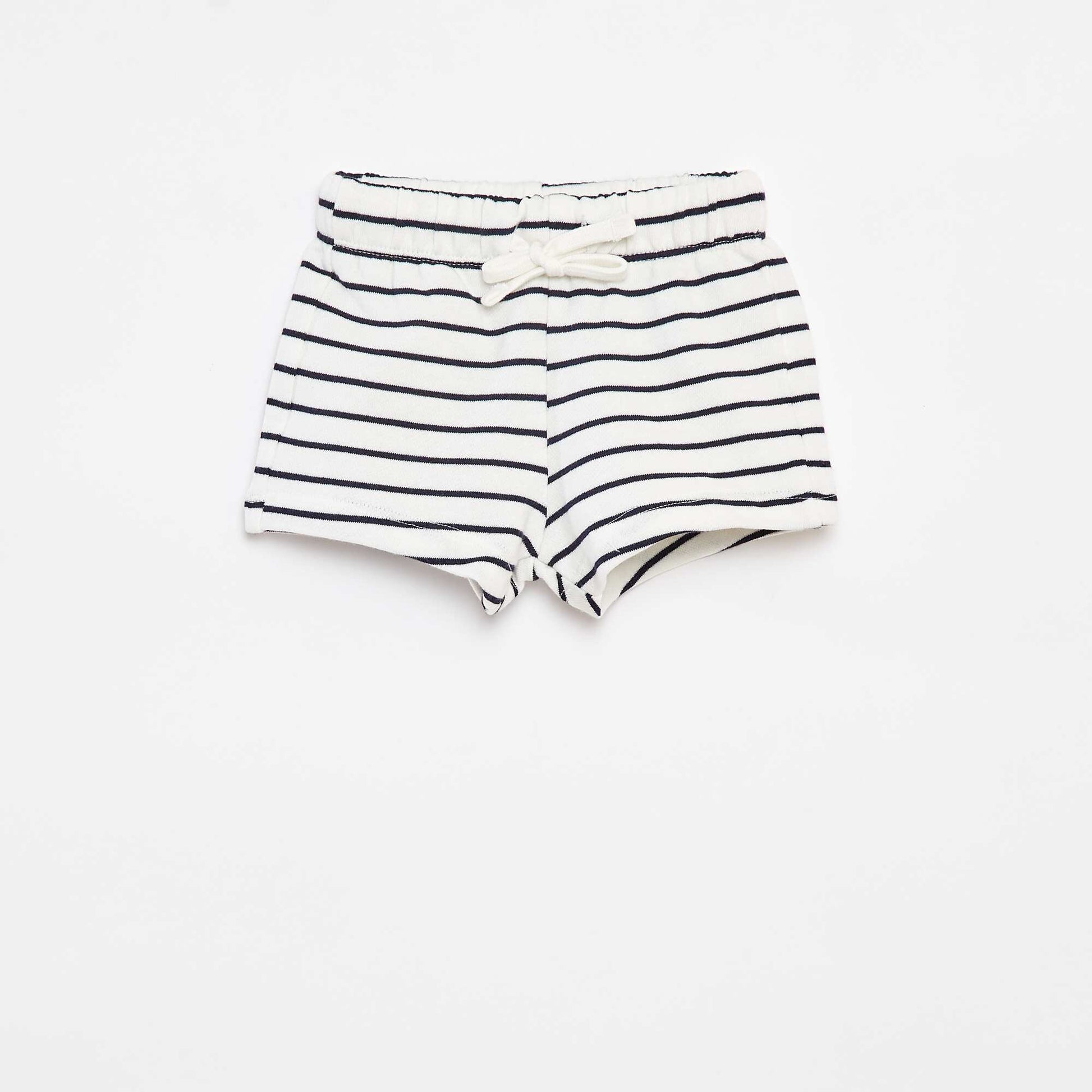 Lot de 2 shorts avec cordons BLANC