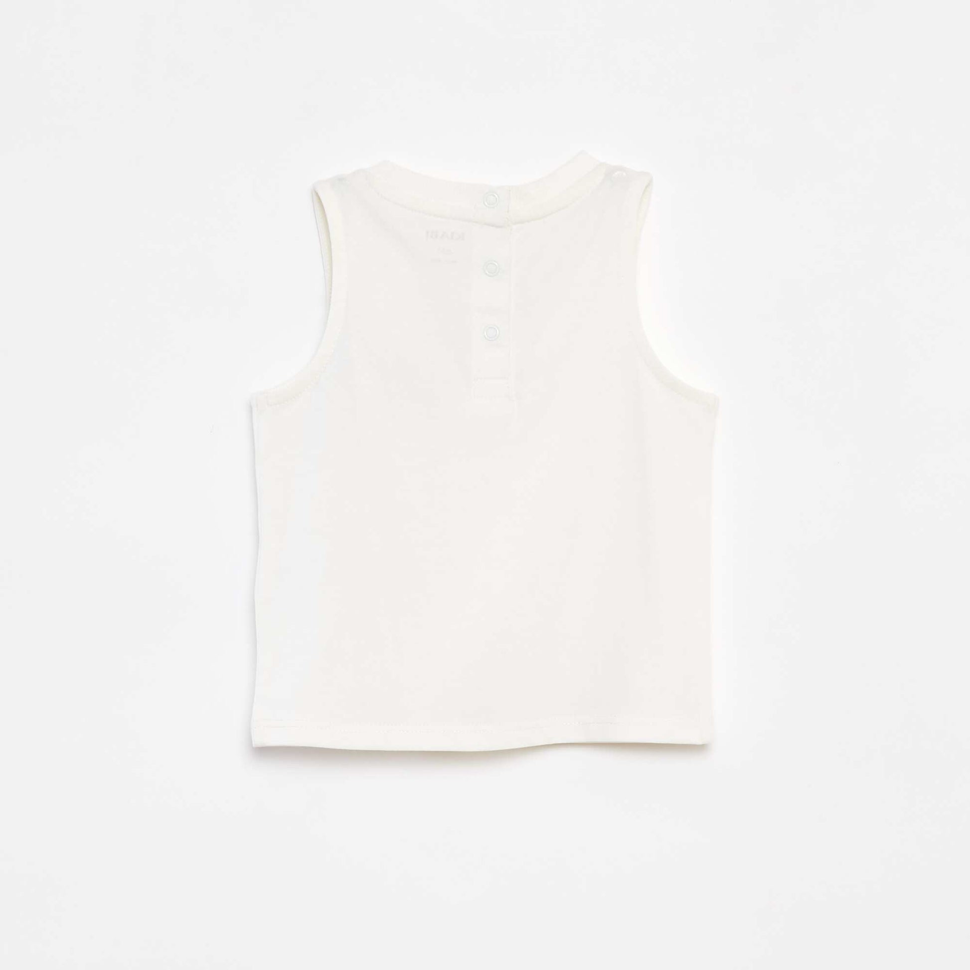 Débardeur avec broderie BLANC