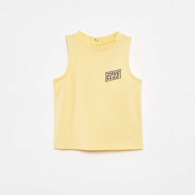 Débardeur avec broderie JAUNE