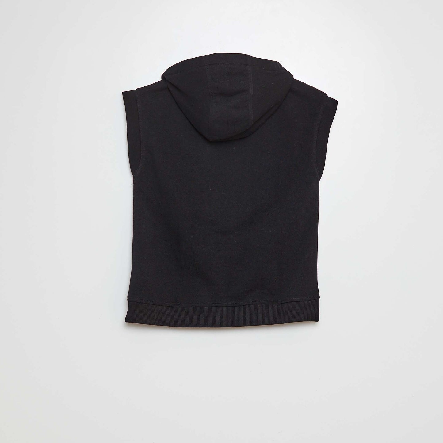 Sweat zippé sans manches NOIR