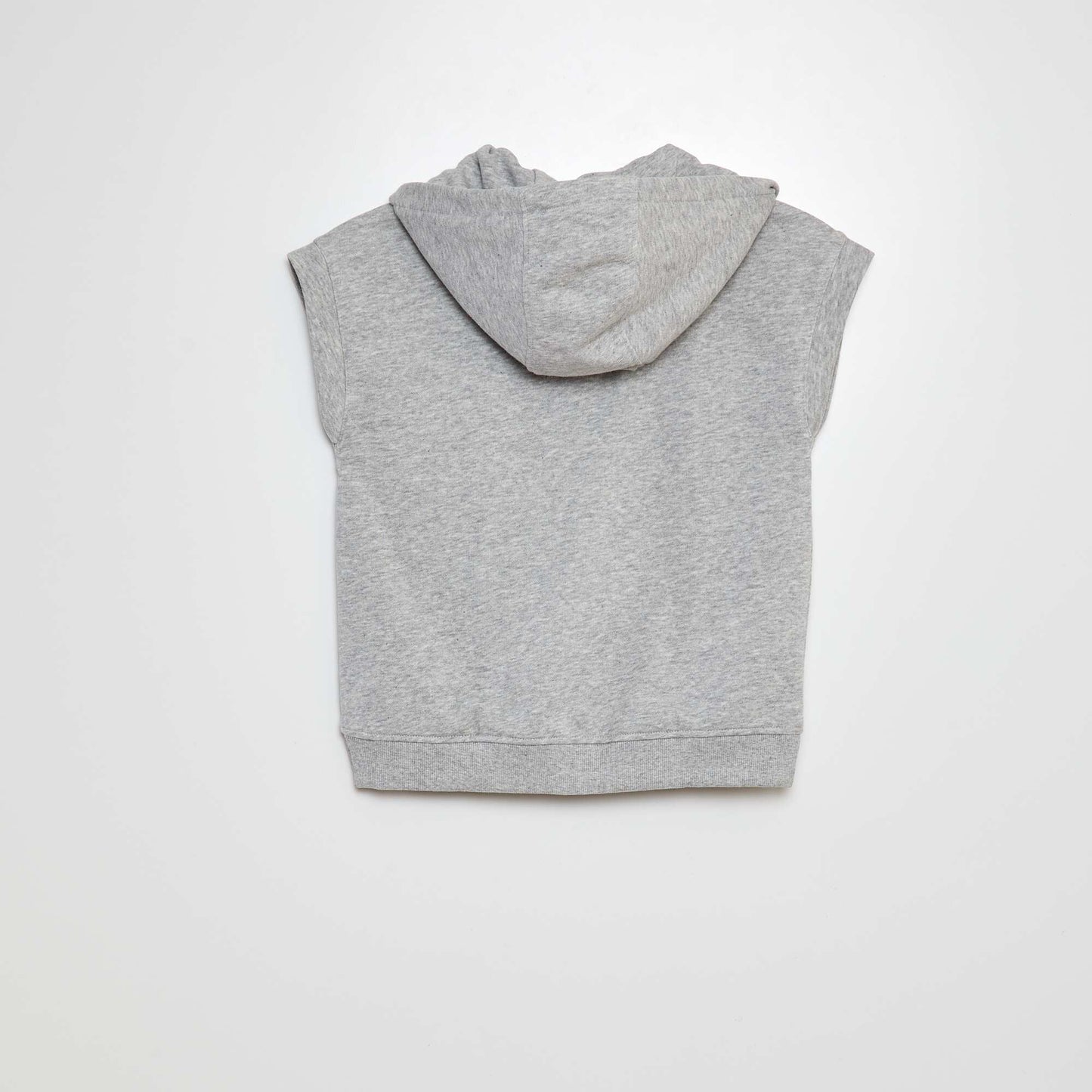Sweat zippé sans manches GRIS