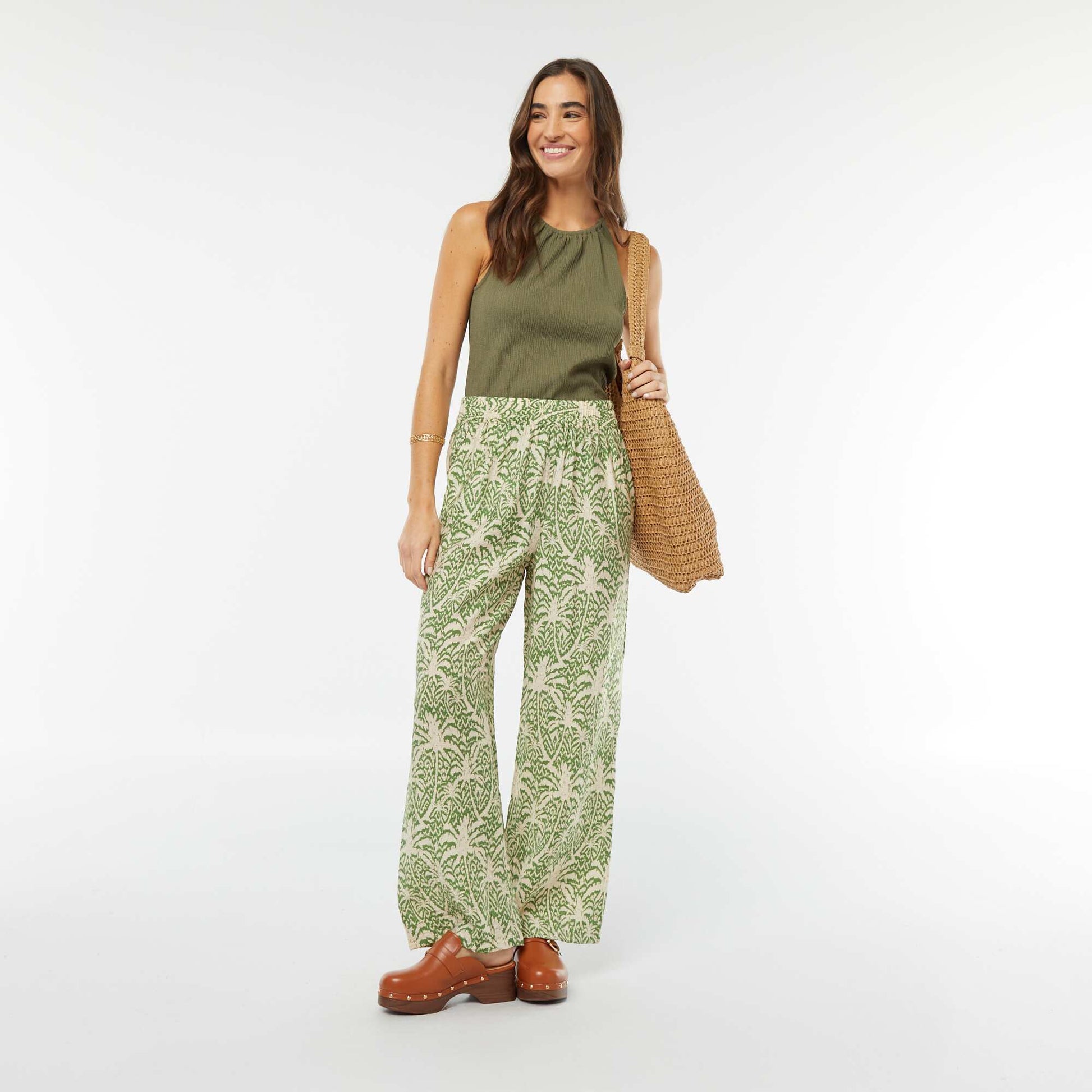 Débardeur avec col élastique VERT