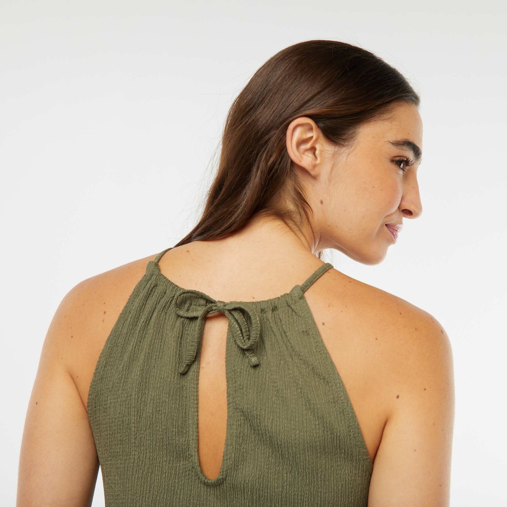 Débardeur avec col élastique VERT