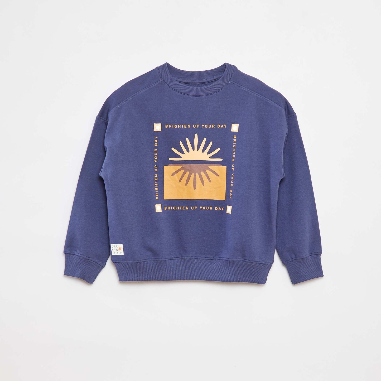 Sweat à col rond imprimé - Grafik Edition BLEU