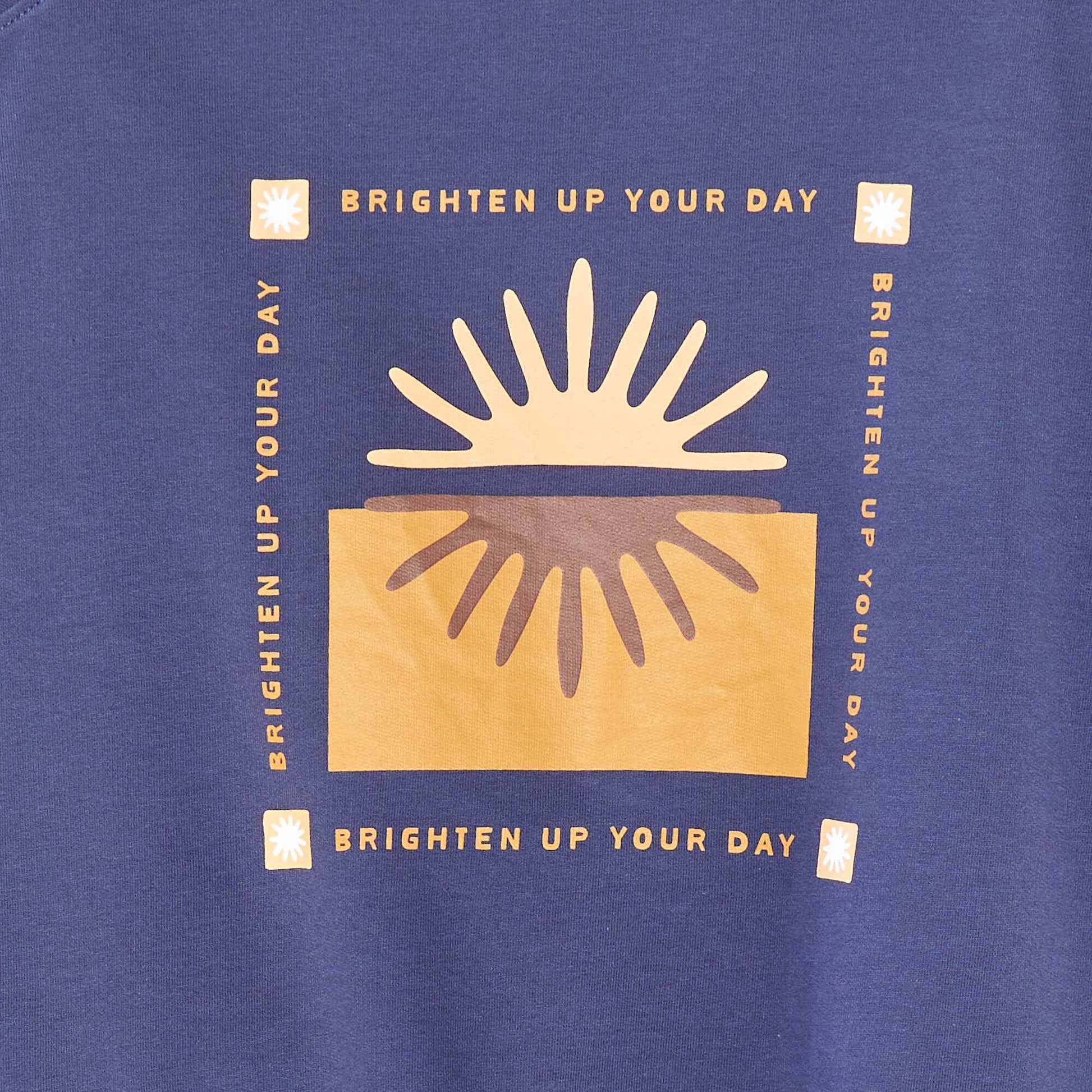 Sweat à col rond imprimé - Grafik Edition BLEU