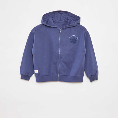 Sweat zippé à capuche - Grafik Edition BLEU