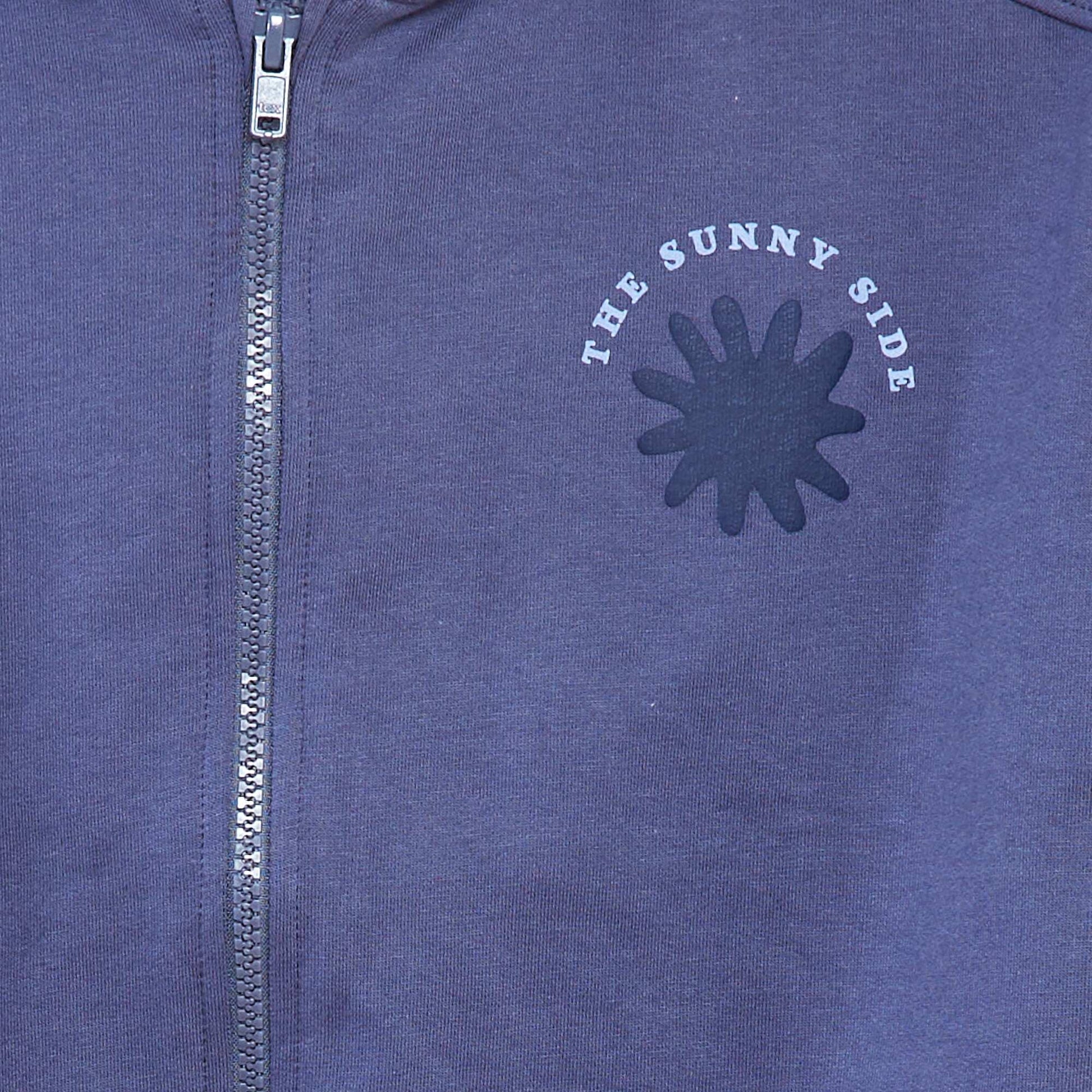 Sweat zippé à capuche - Grafik Edition BLEU