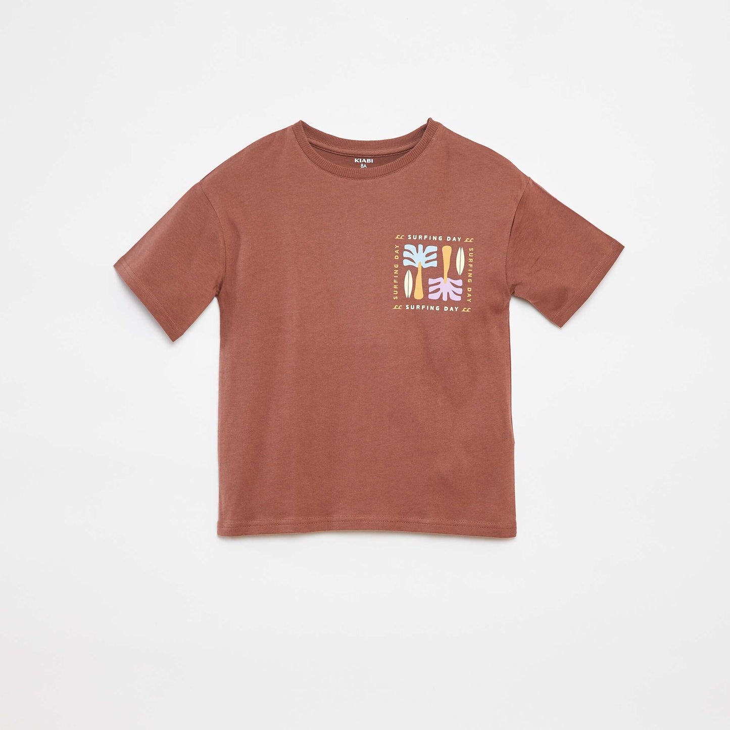 T-shirt à manches courtes - Grafik Edition MARRON