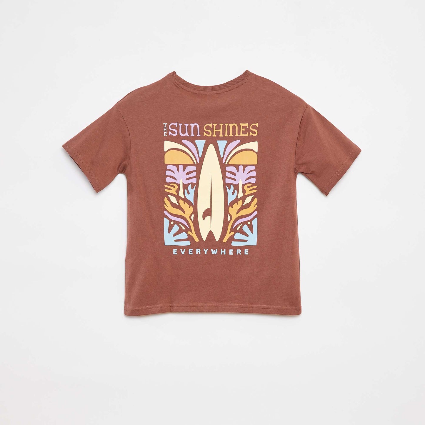 T-shirt à manches courtes - Grafik Edition MARRON