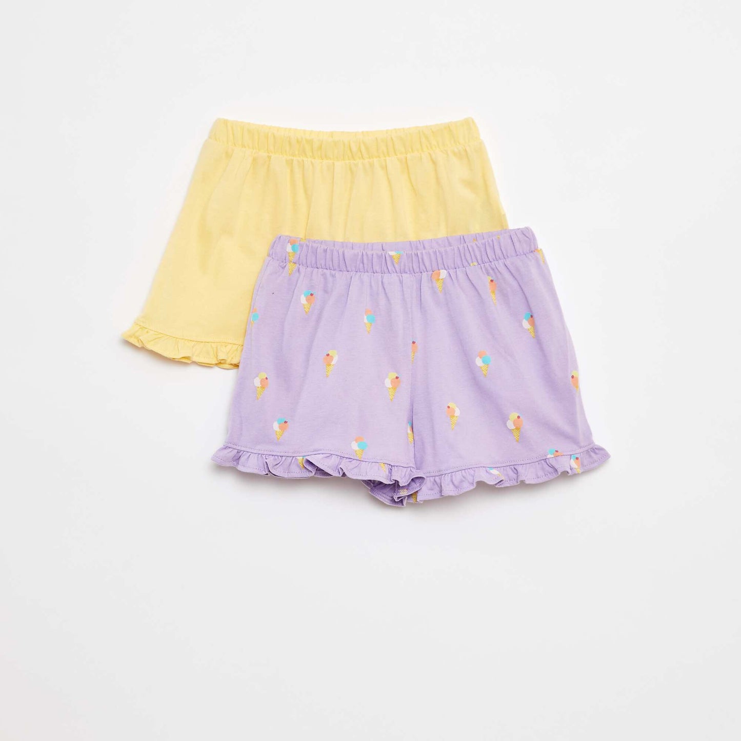 Lot de 2 shorts volantés VIOLET