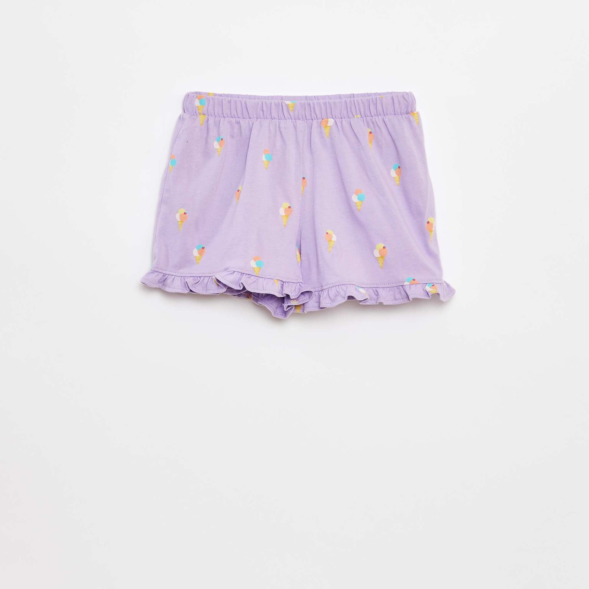 Lot de 2 shorts volantés VIOLET