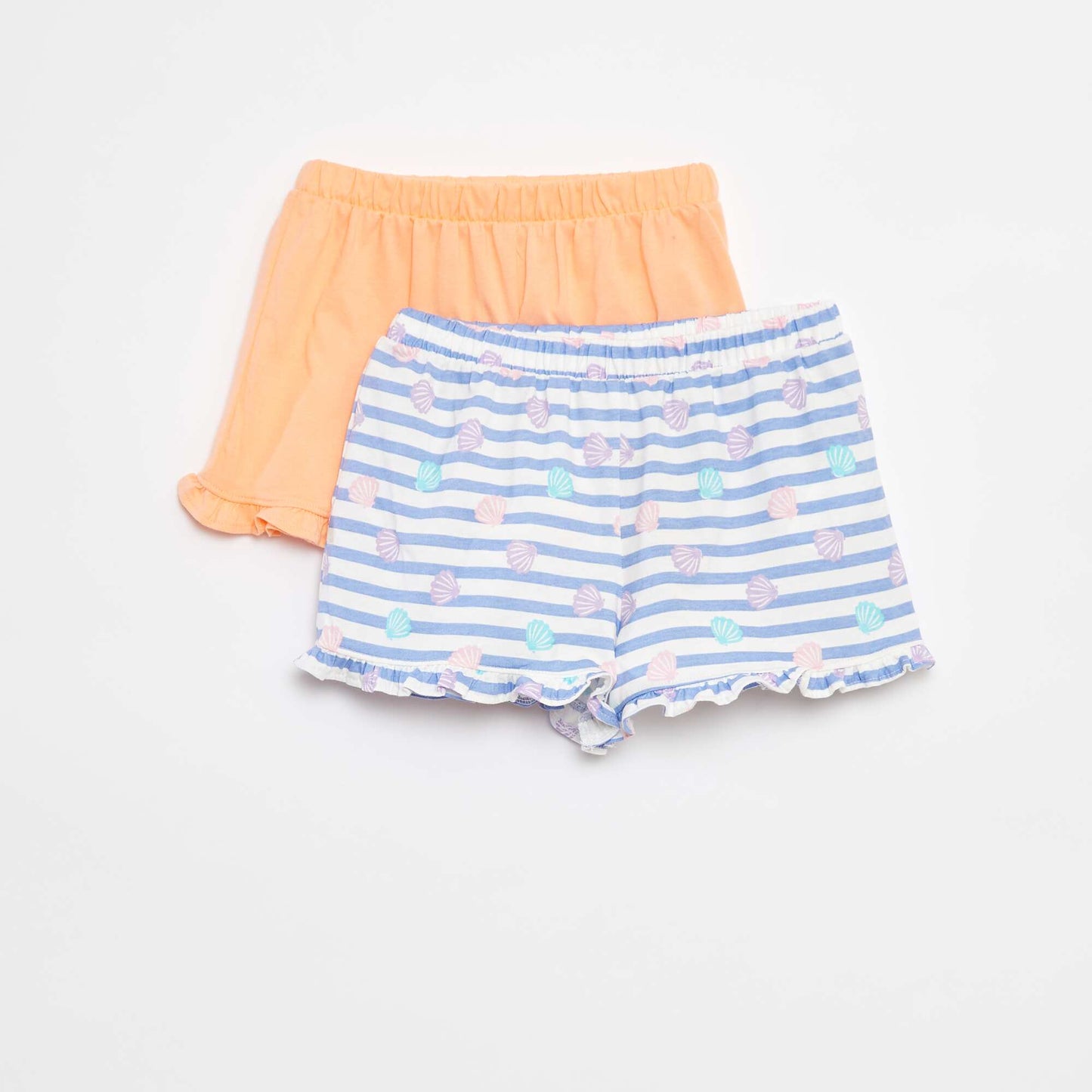 Lot de 2 shorts volantés BLEU