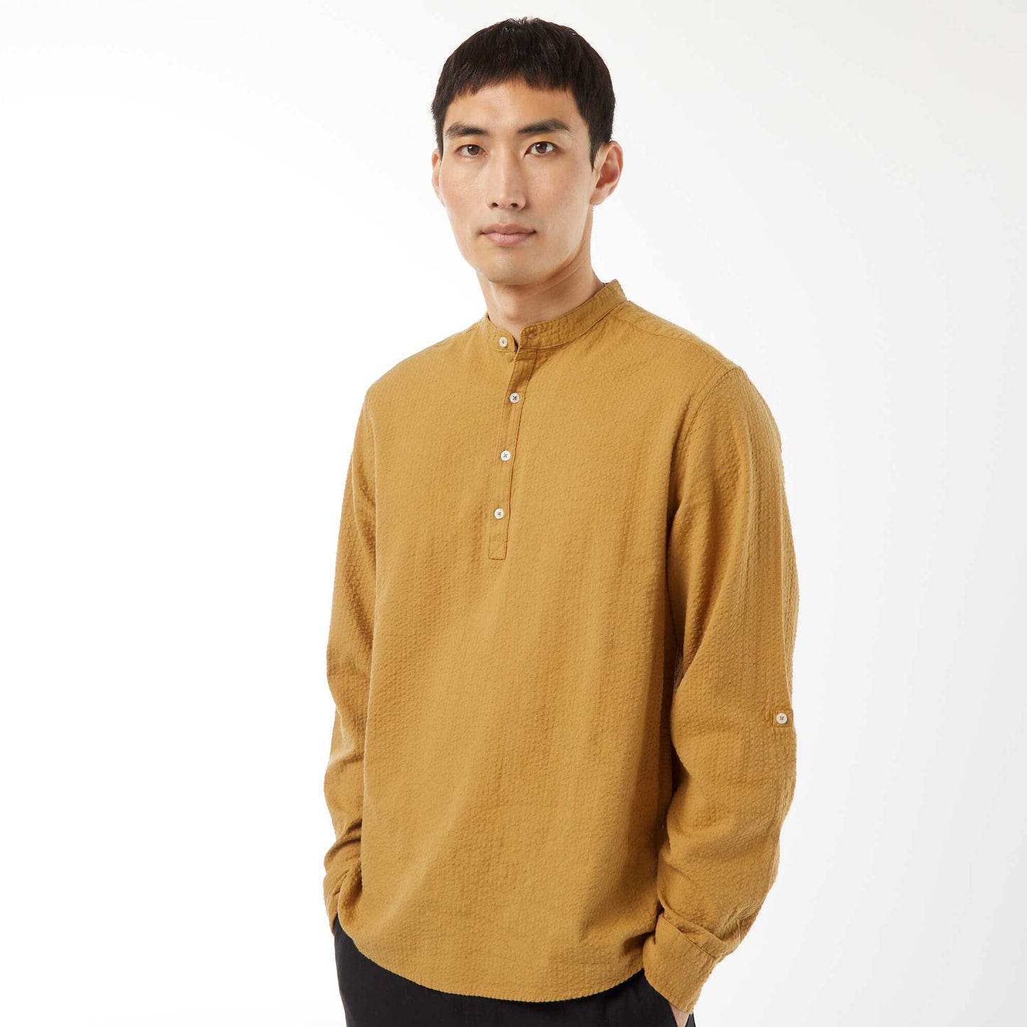 Chemise en maille gaufrée VERT