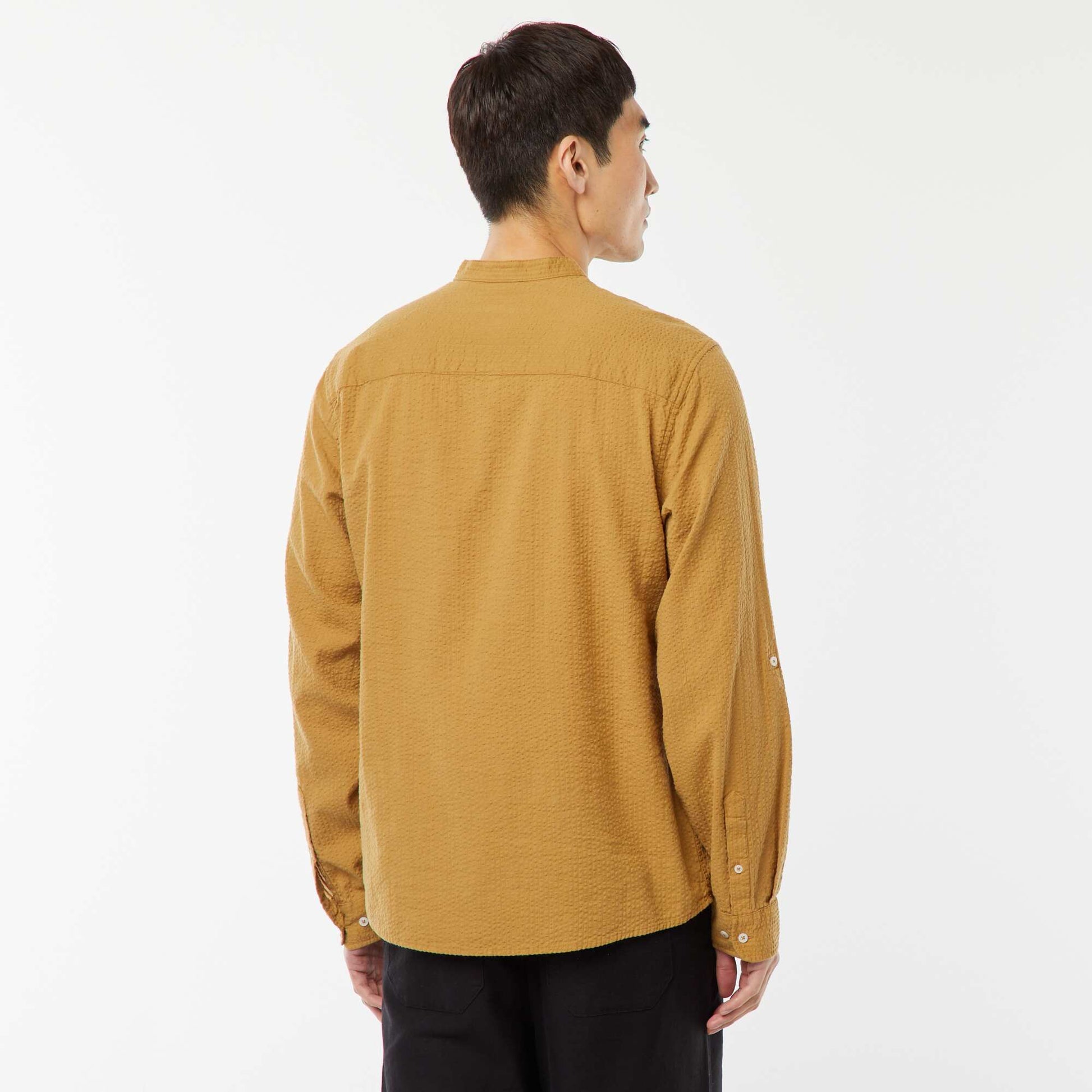 Chemise en maille gaufrée VERT